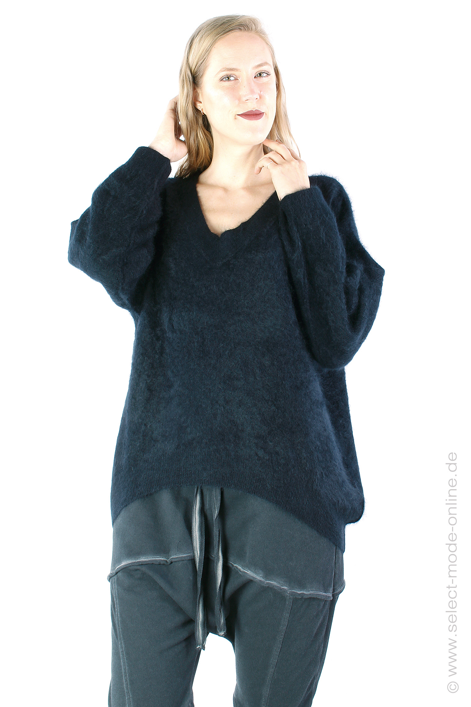 Kaschmir Pullover - Schwarz - 2463