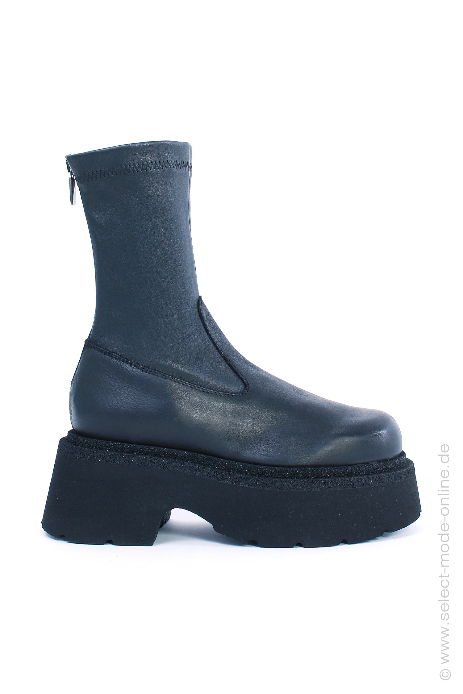 Stretch leather boots in black by Lofina - Lofina Online shop - 3100