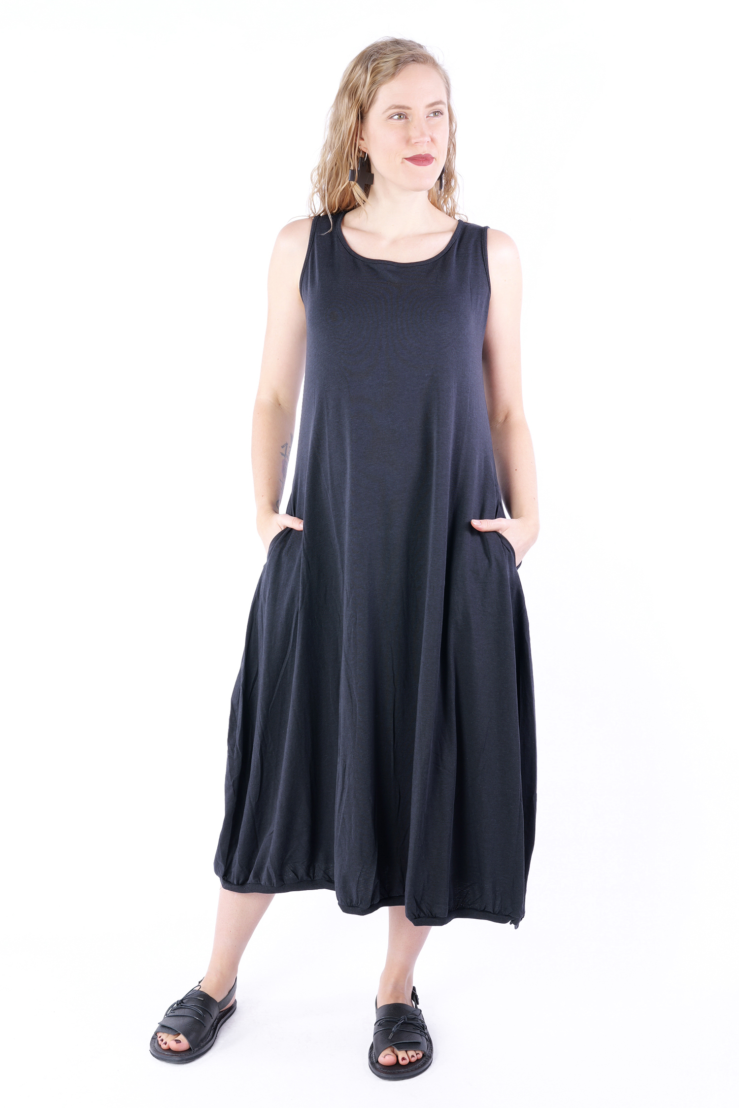 Jersey dress - 1253260905 - black