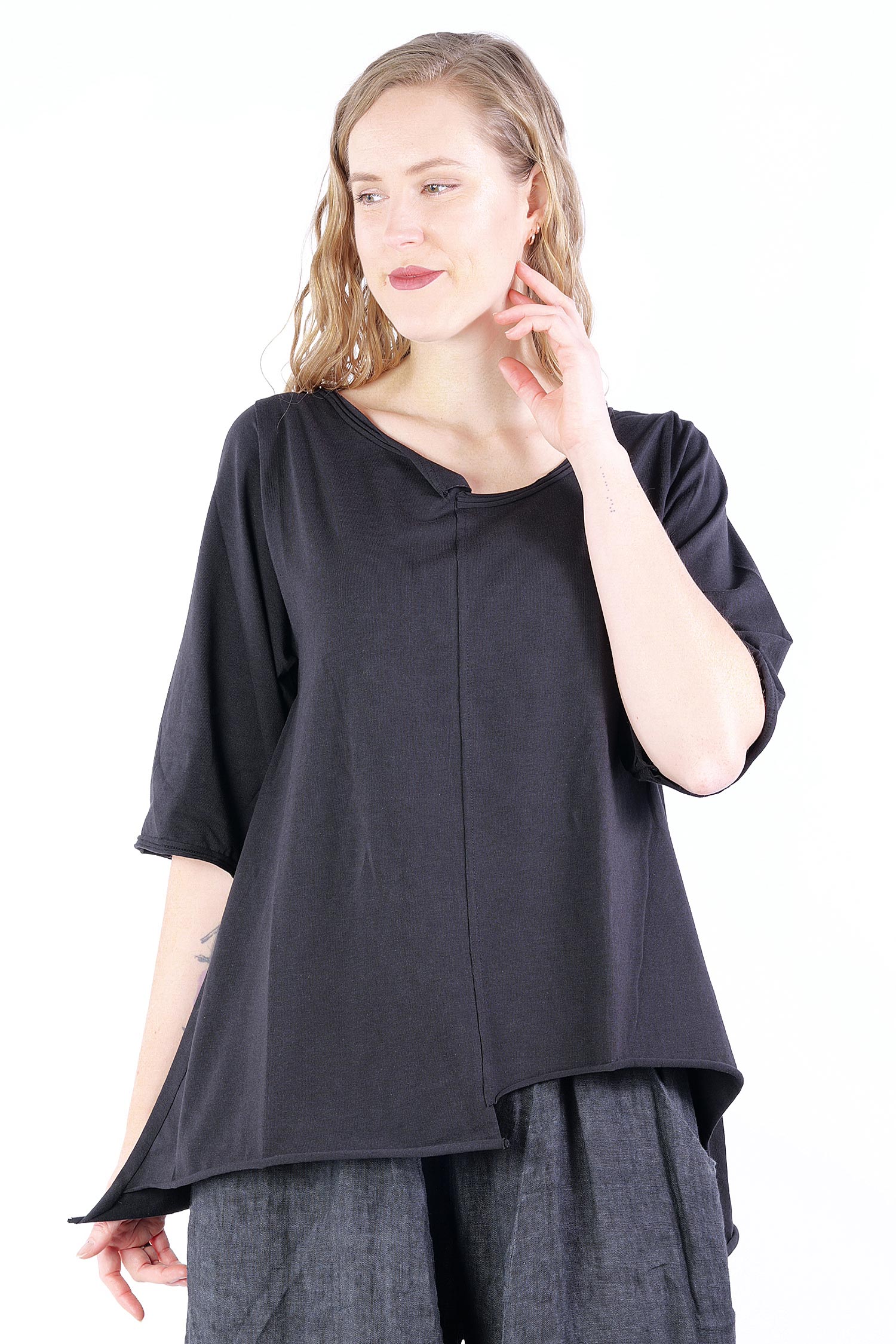 Oversize T-shirt - black - 25016