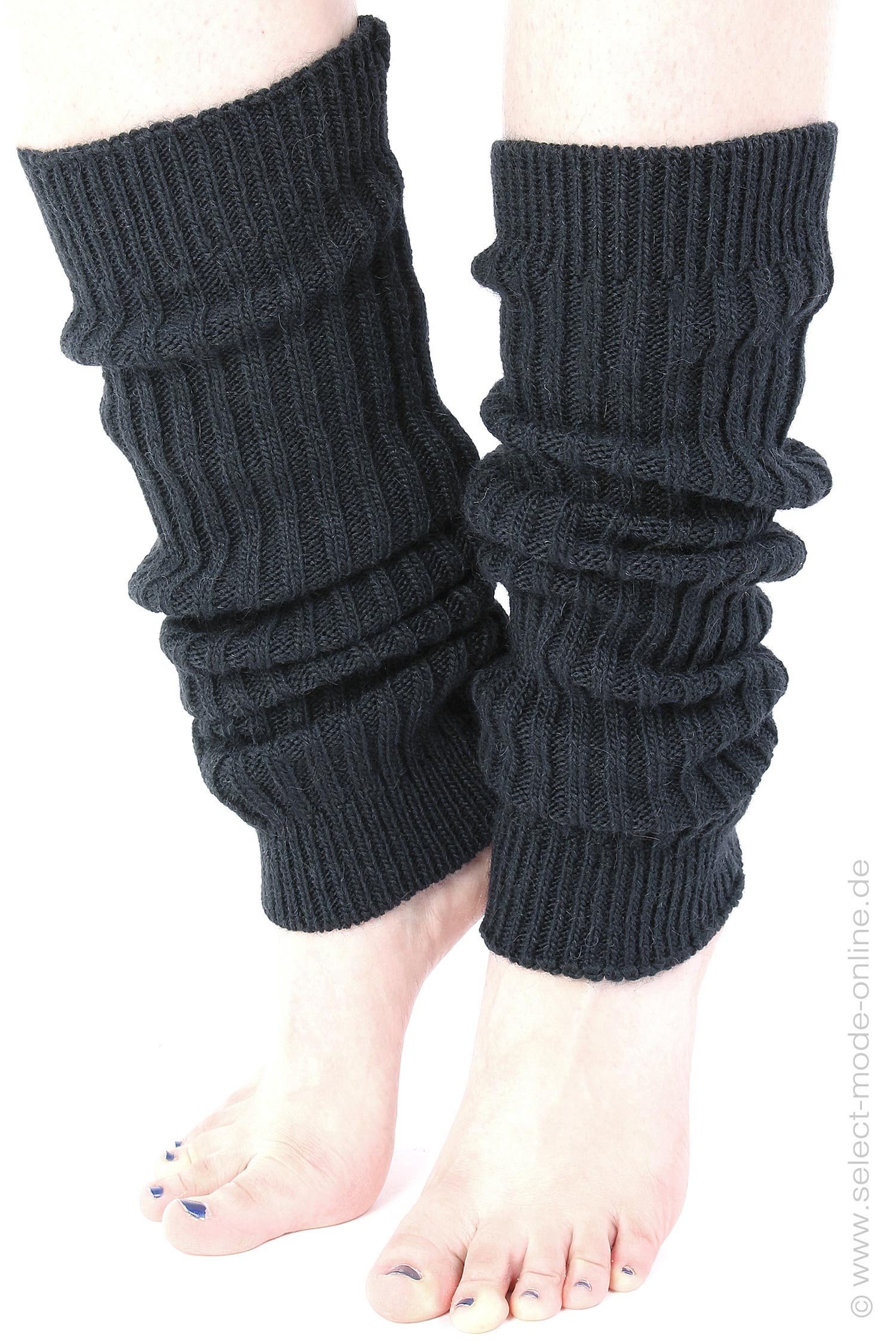 Knit leg warmers - Black - GIGI