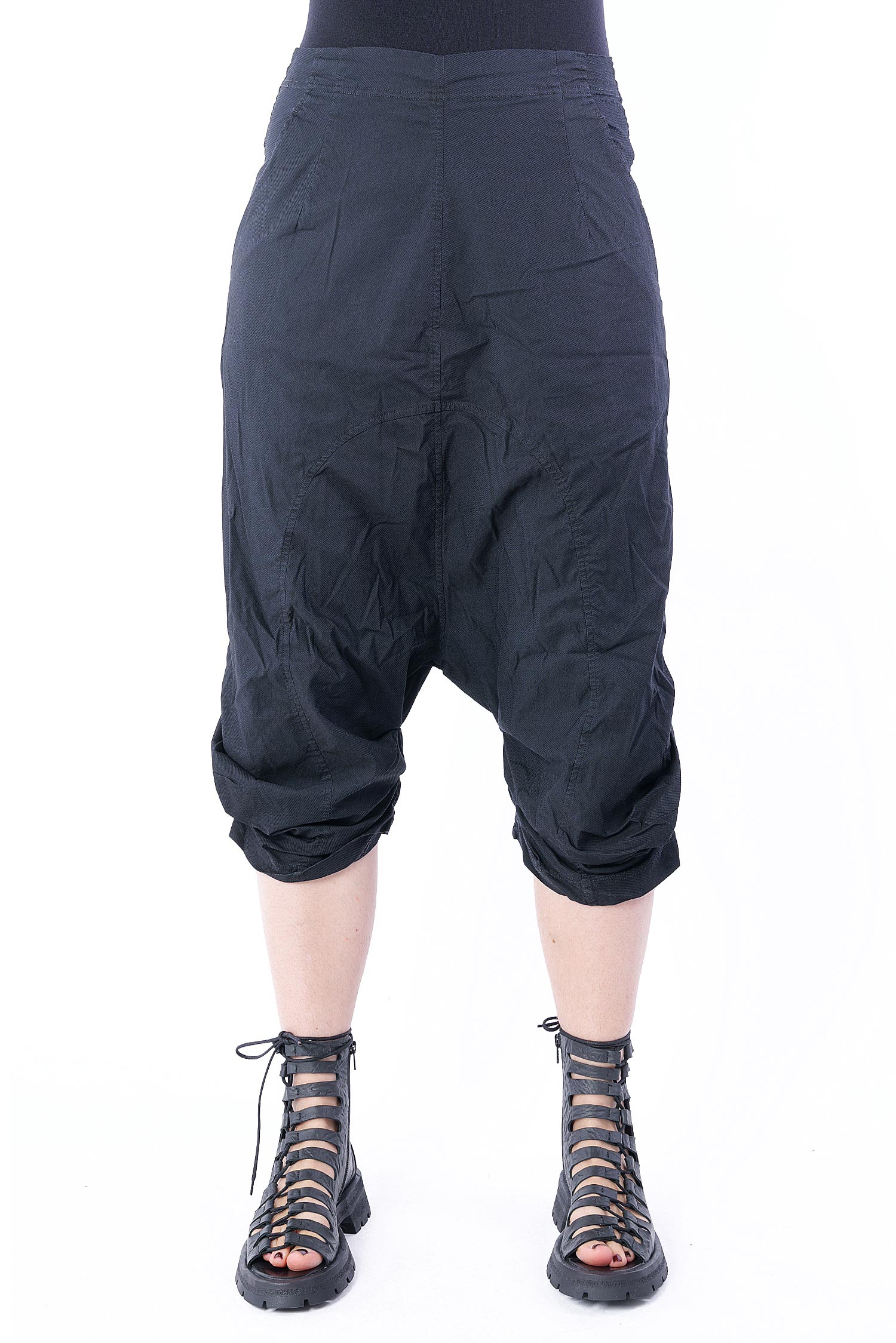 3/4 stretch pants - black - 1252390101