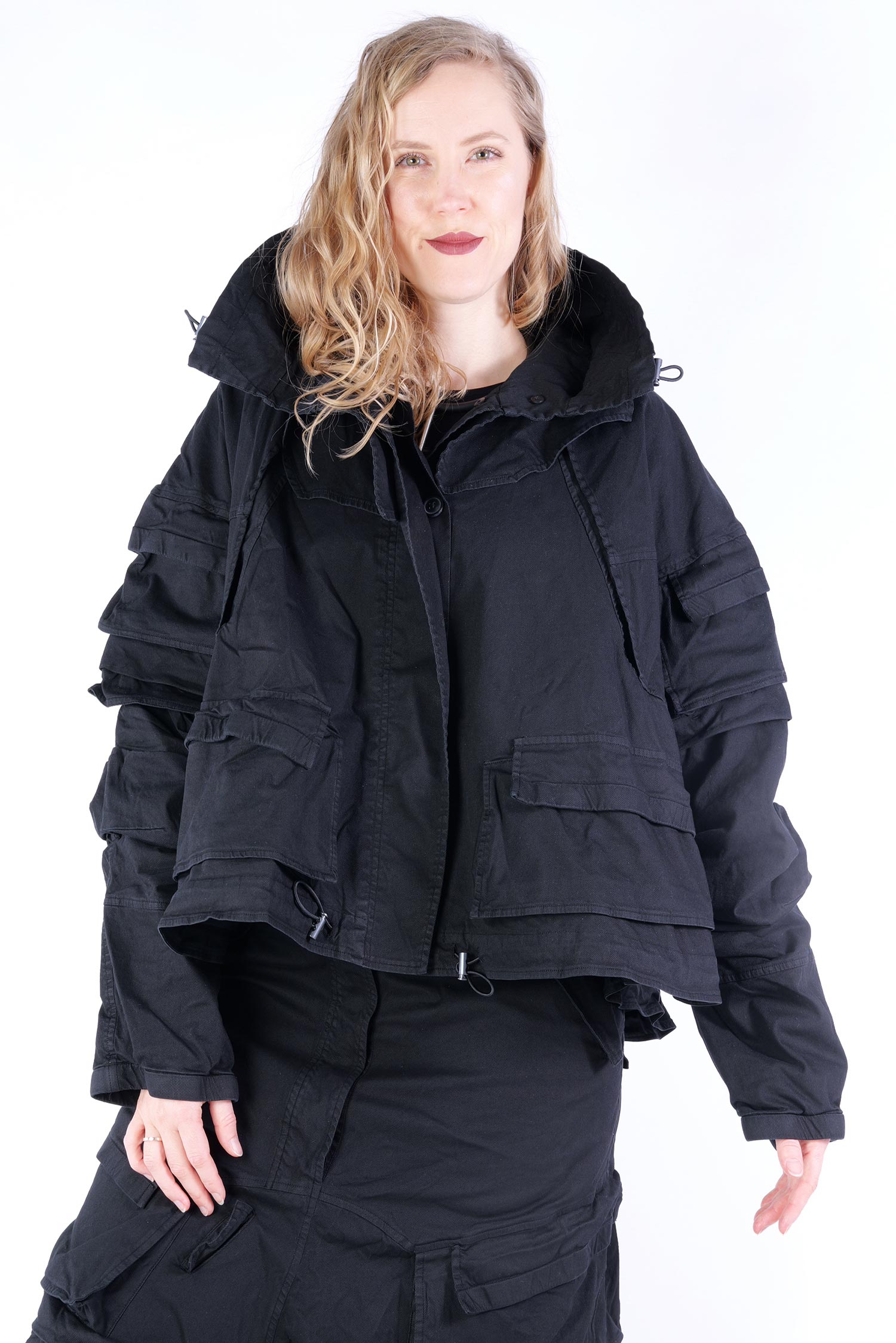 Oversize Jacke - Schwarz - 1252601106