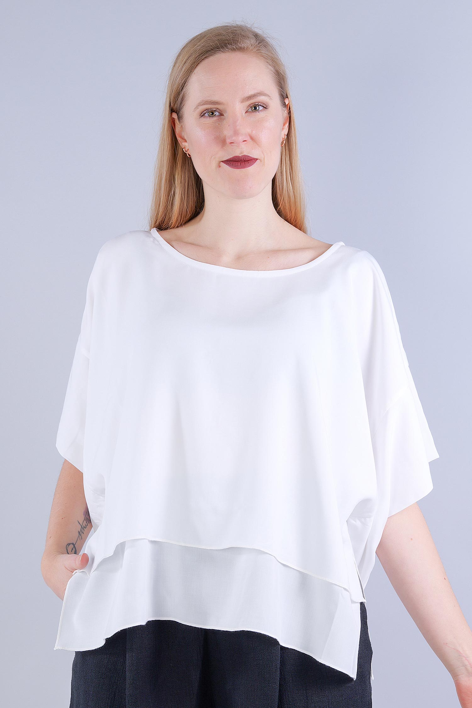 Oversize T-Shirt - Weiß - S25-63