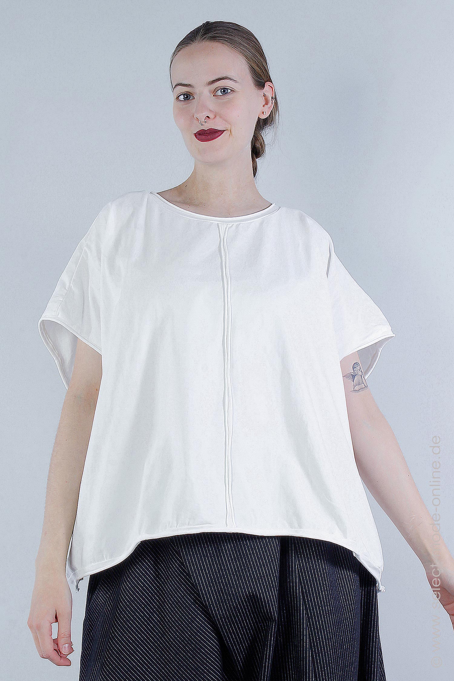 Oversize T-shirt - Schnee - Hautlift