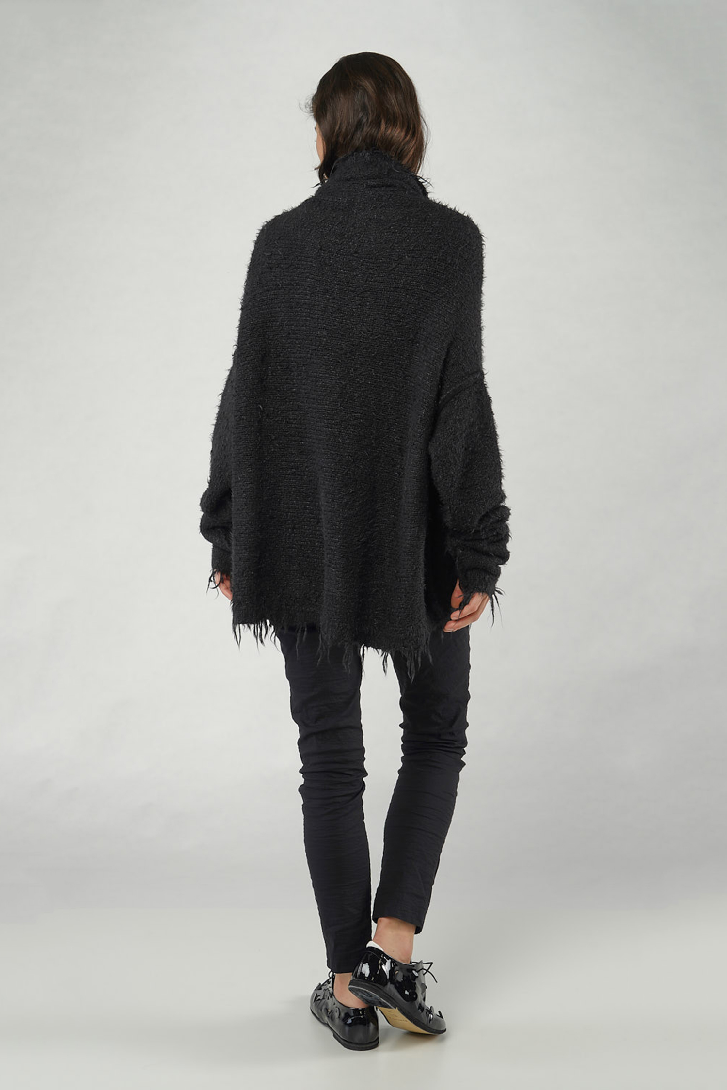 Silk knit cardigan - black - 1251657106