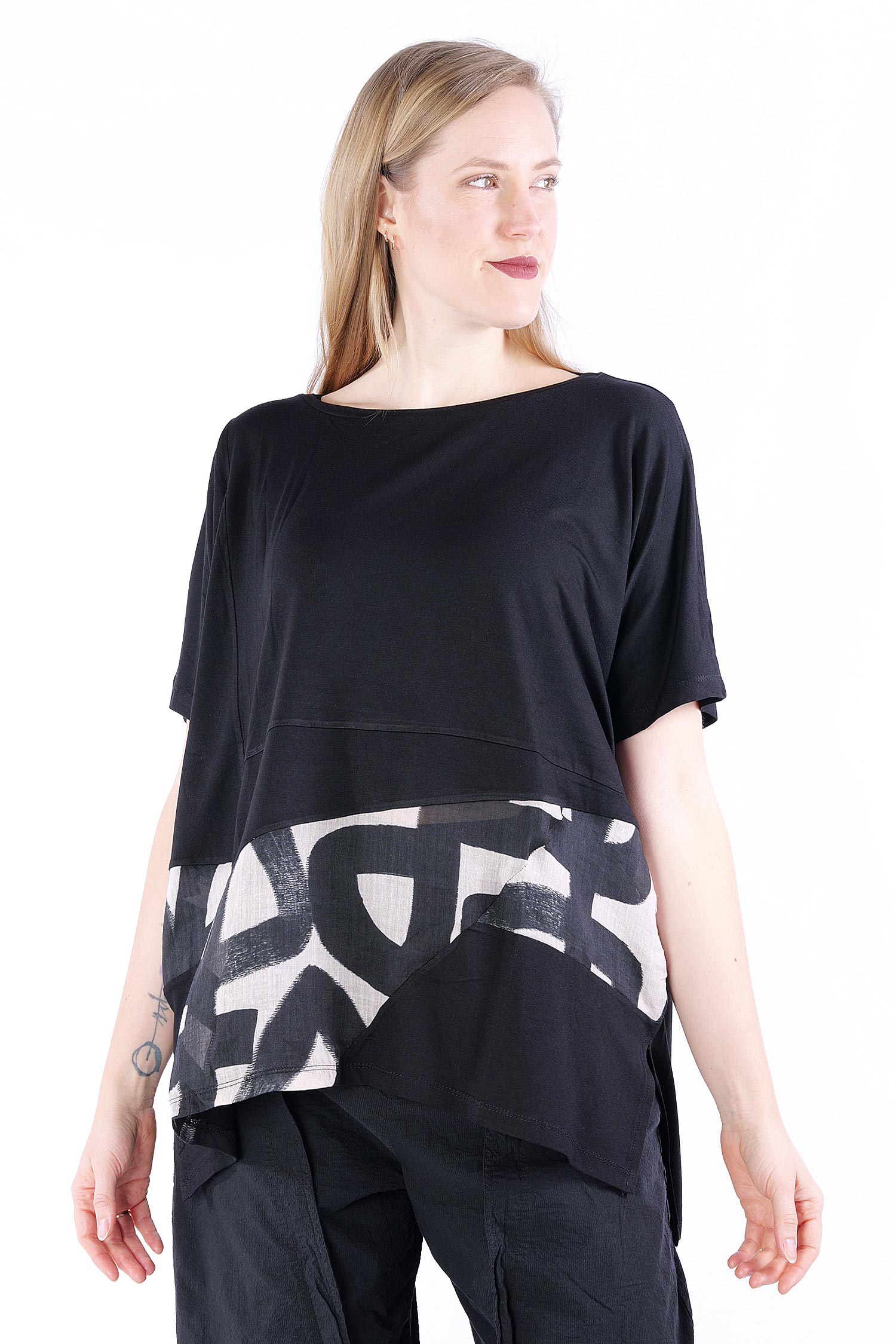 T-shirt with print - Slalom - 850024