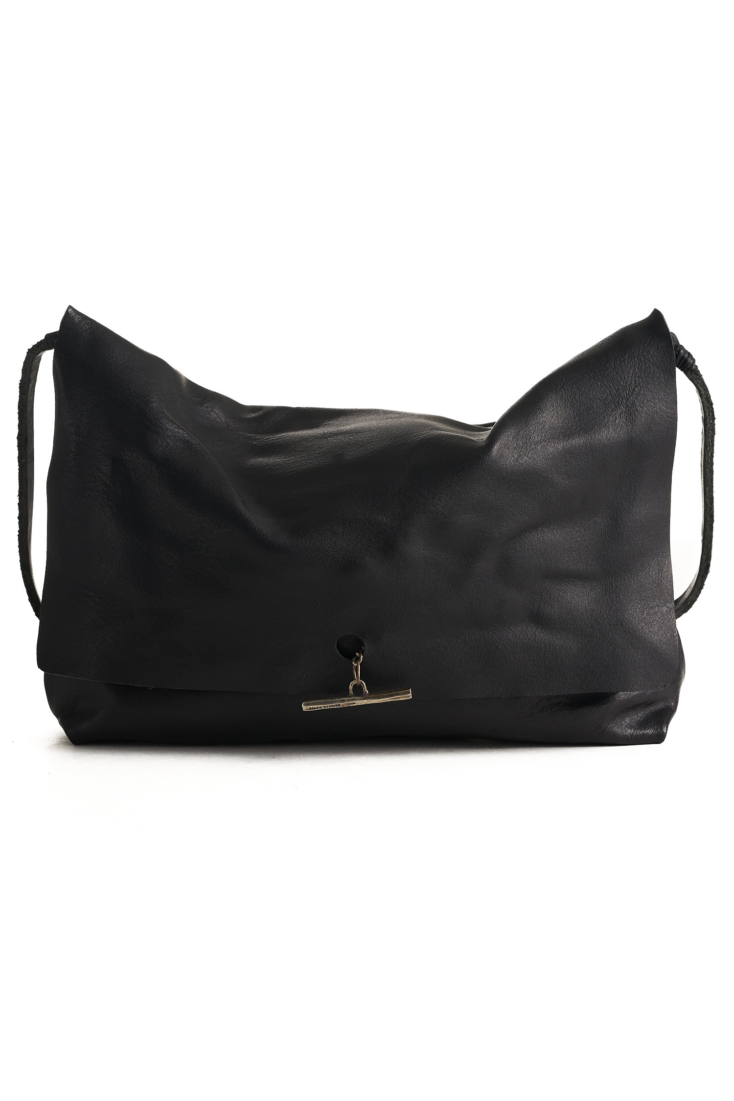 Small leather bag - black - Deng Piccola Tp