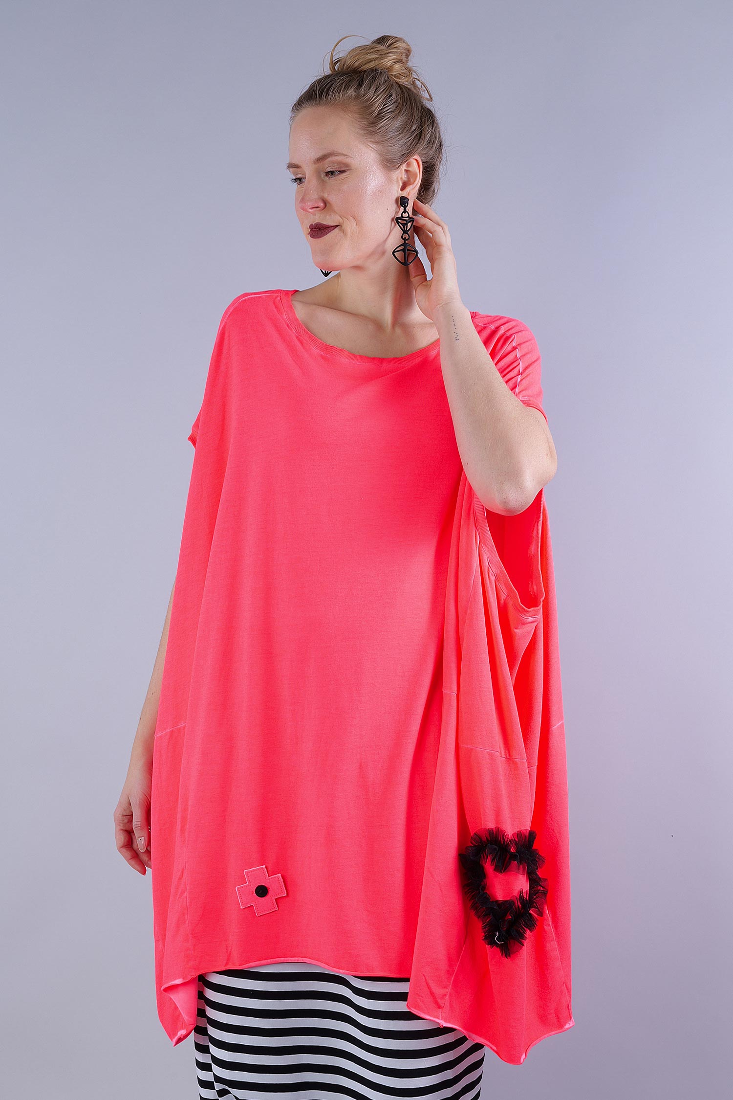 Jersey tunic - Coral - 5019