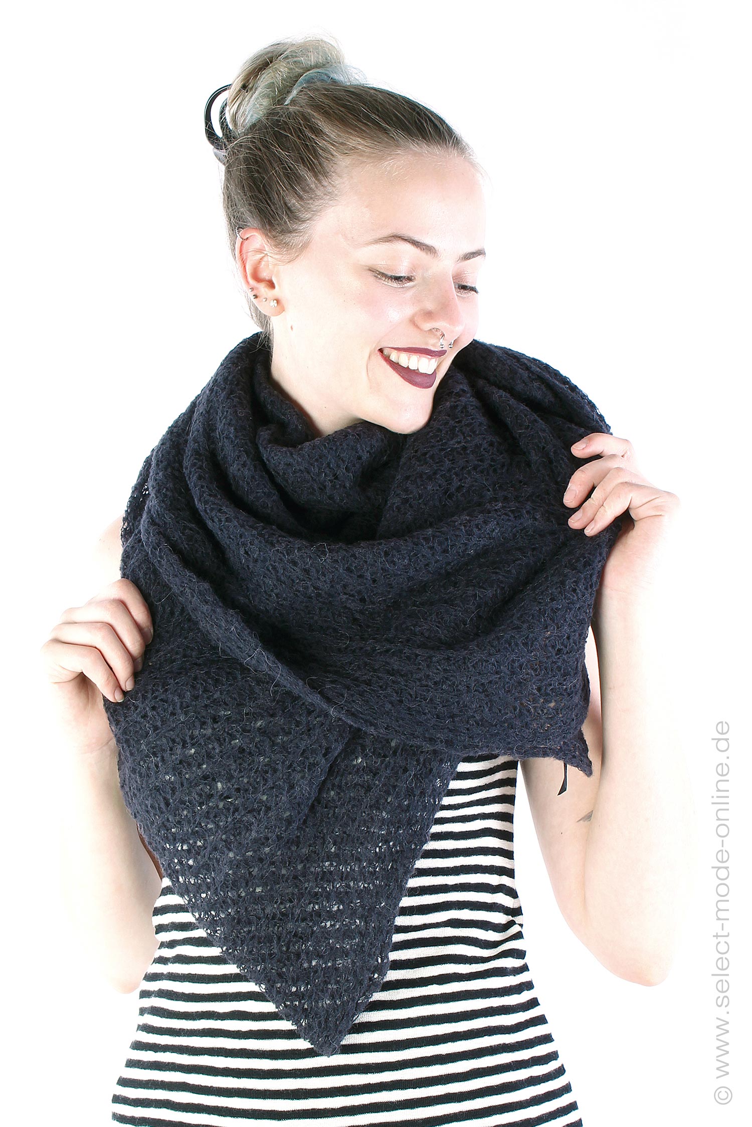 Knit scarf - Black - 2243467703