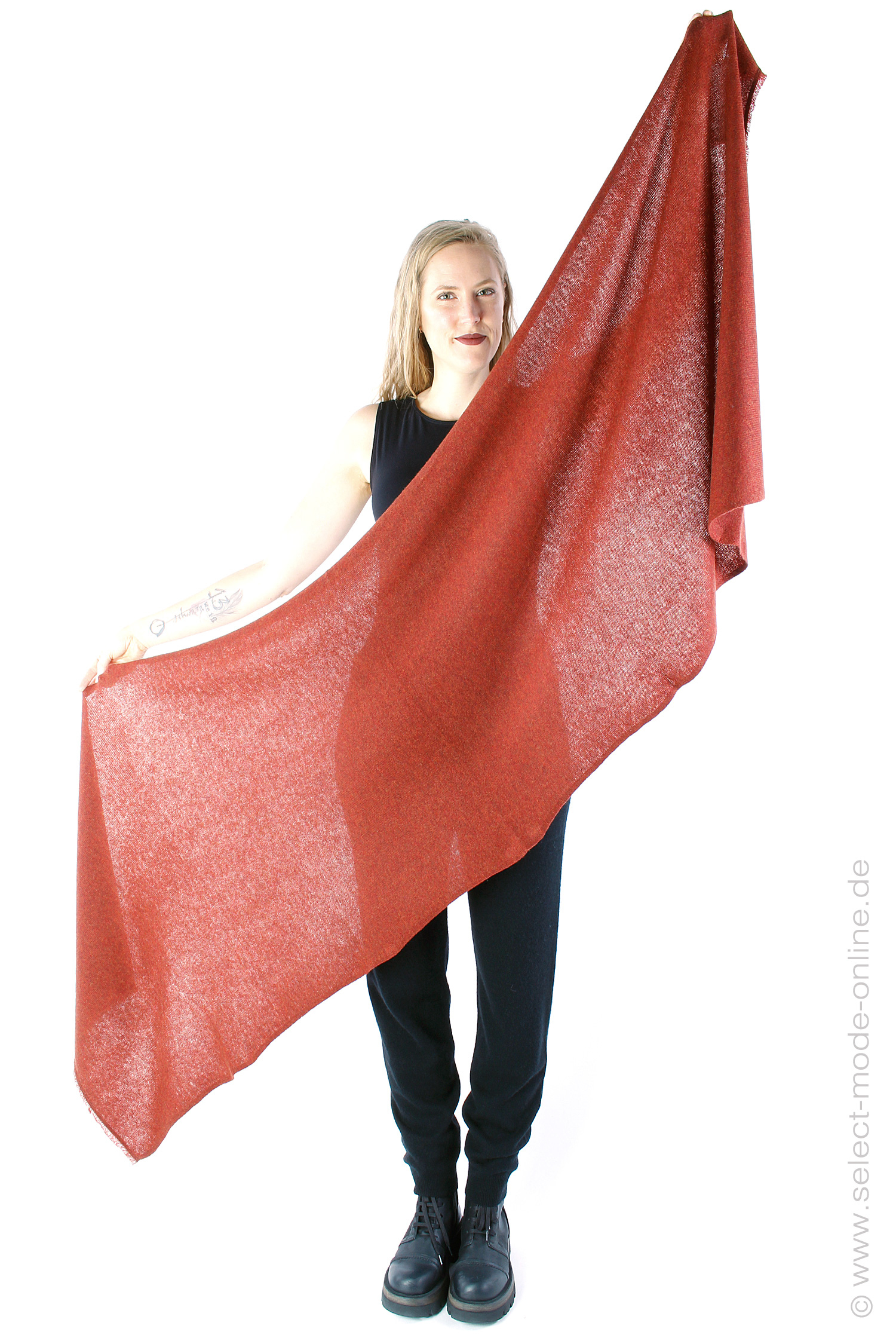 Cashmere  scarf - Sumac - 2184