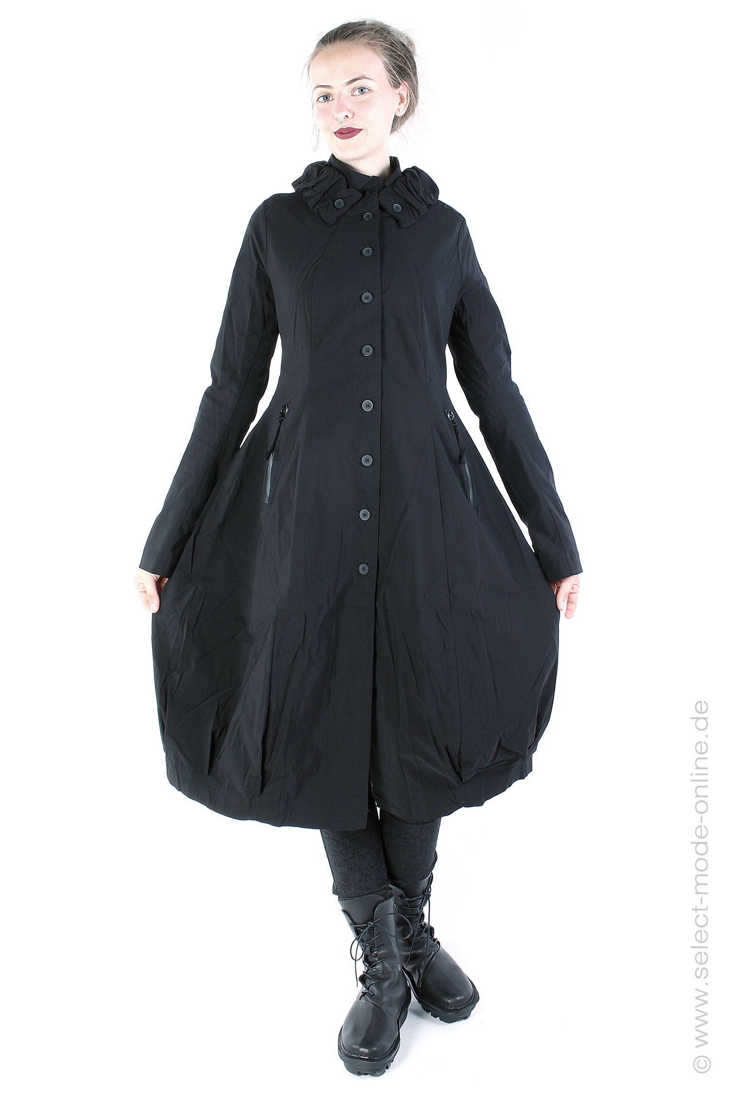 Tulip stretch coat - Black - 2243441226