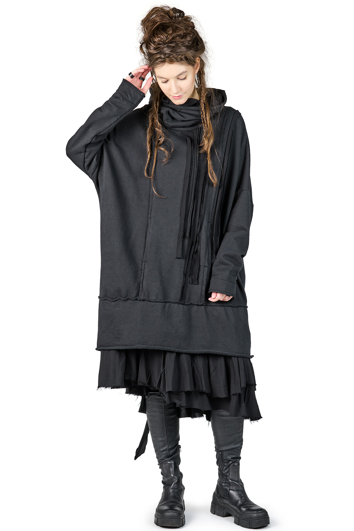 Detailed tunic - Black - VIVIENNE