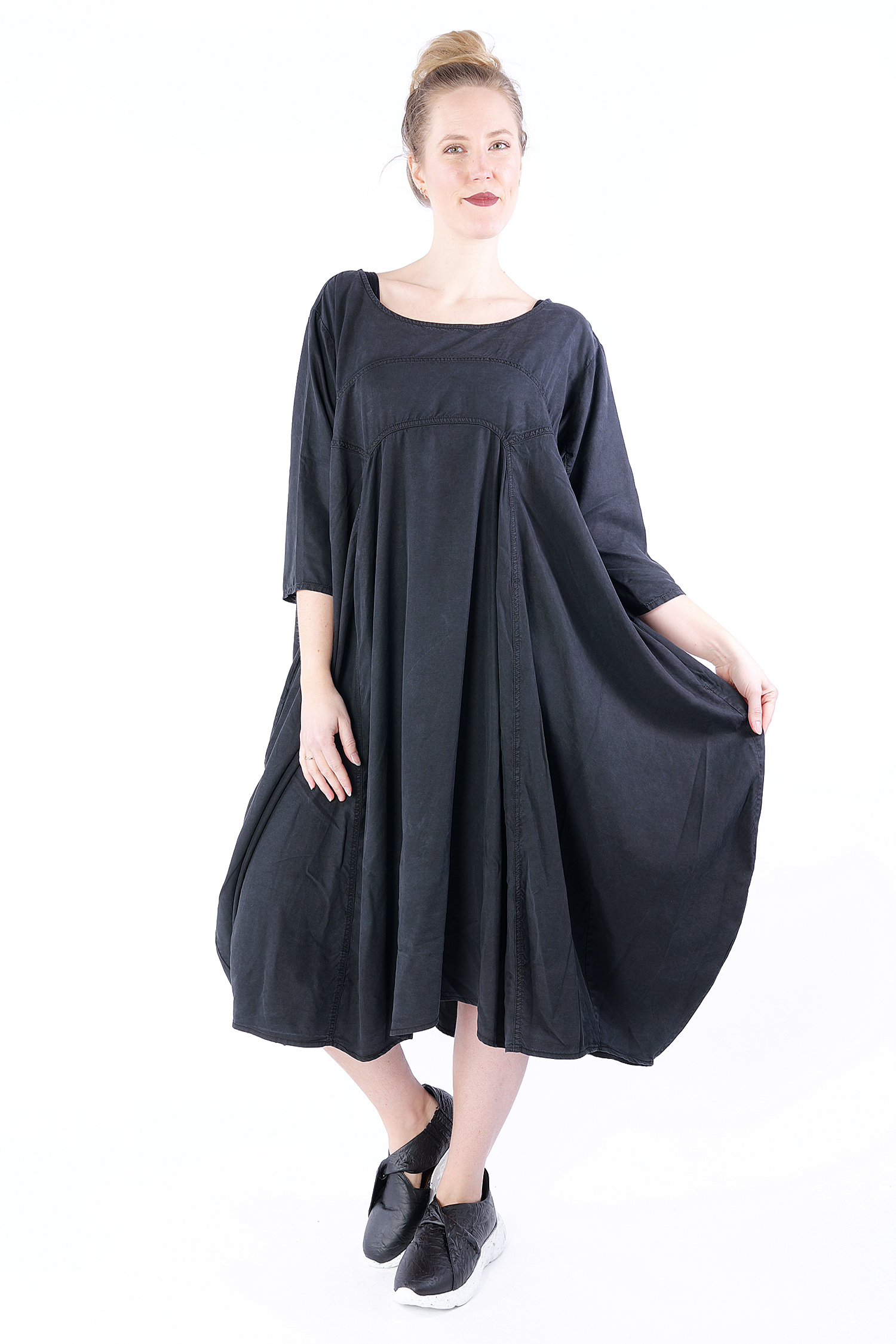 Tulip dress - 1253200909 - black