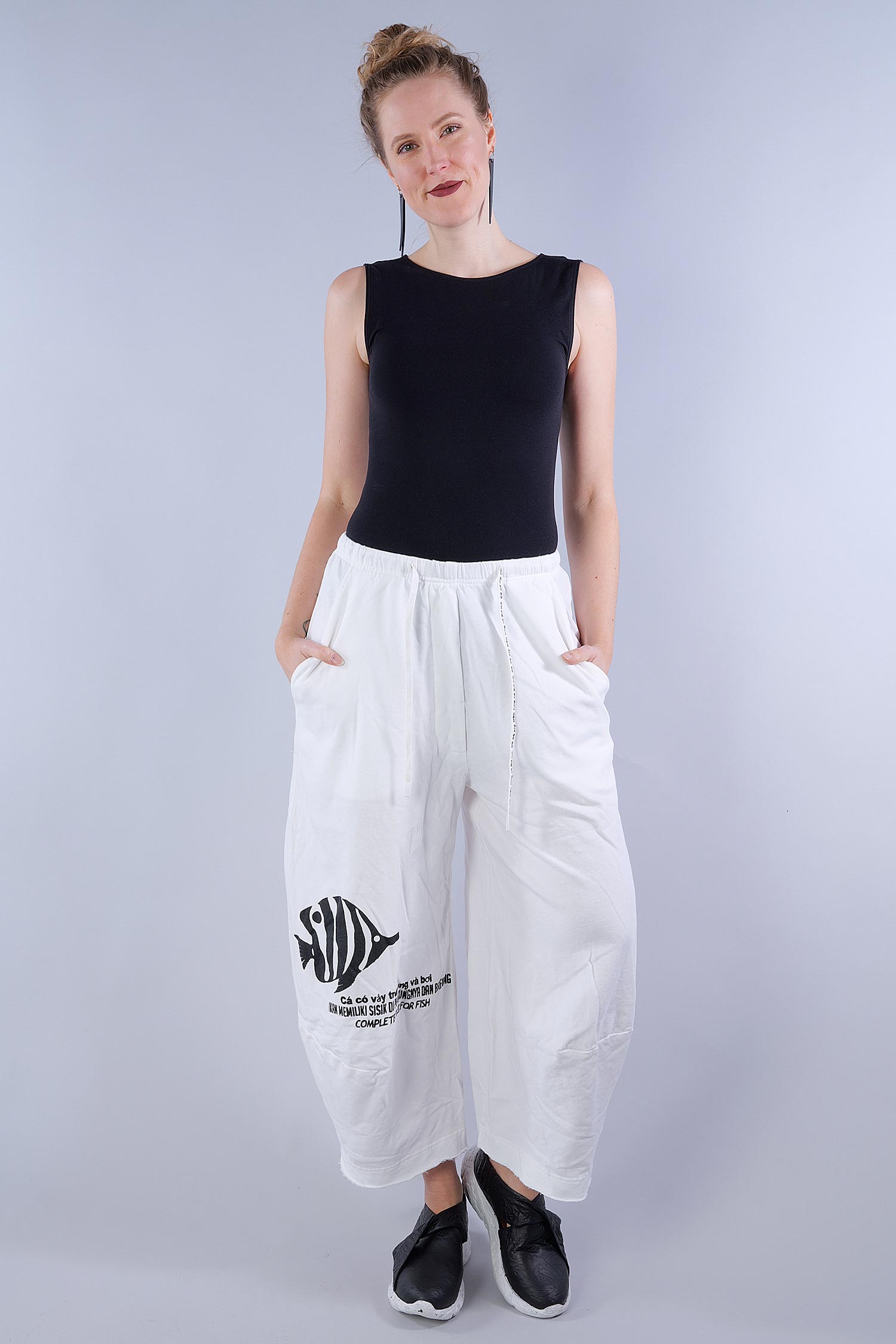 Sweat pants with print - 1253290111 - offwhite print