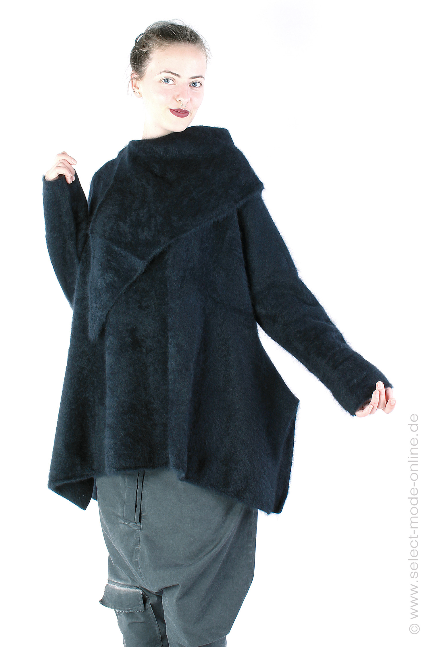 Raccoon Pullover - Schwarz - 2241410705