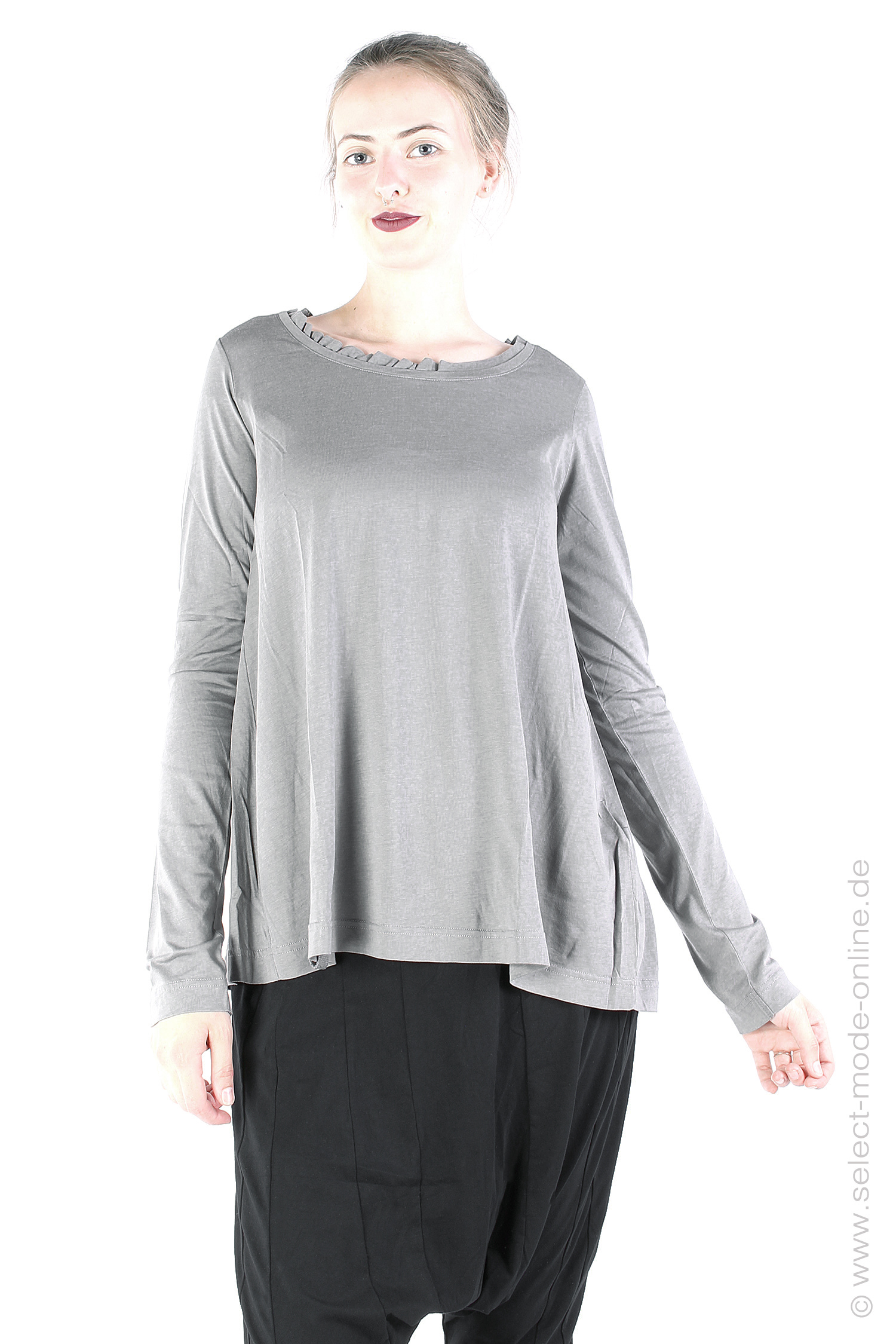 Longsleeve mit Rüsche - Rock - 2243260511