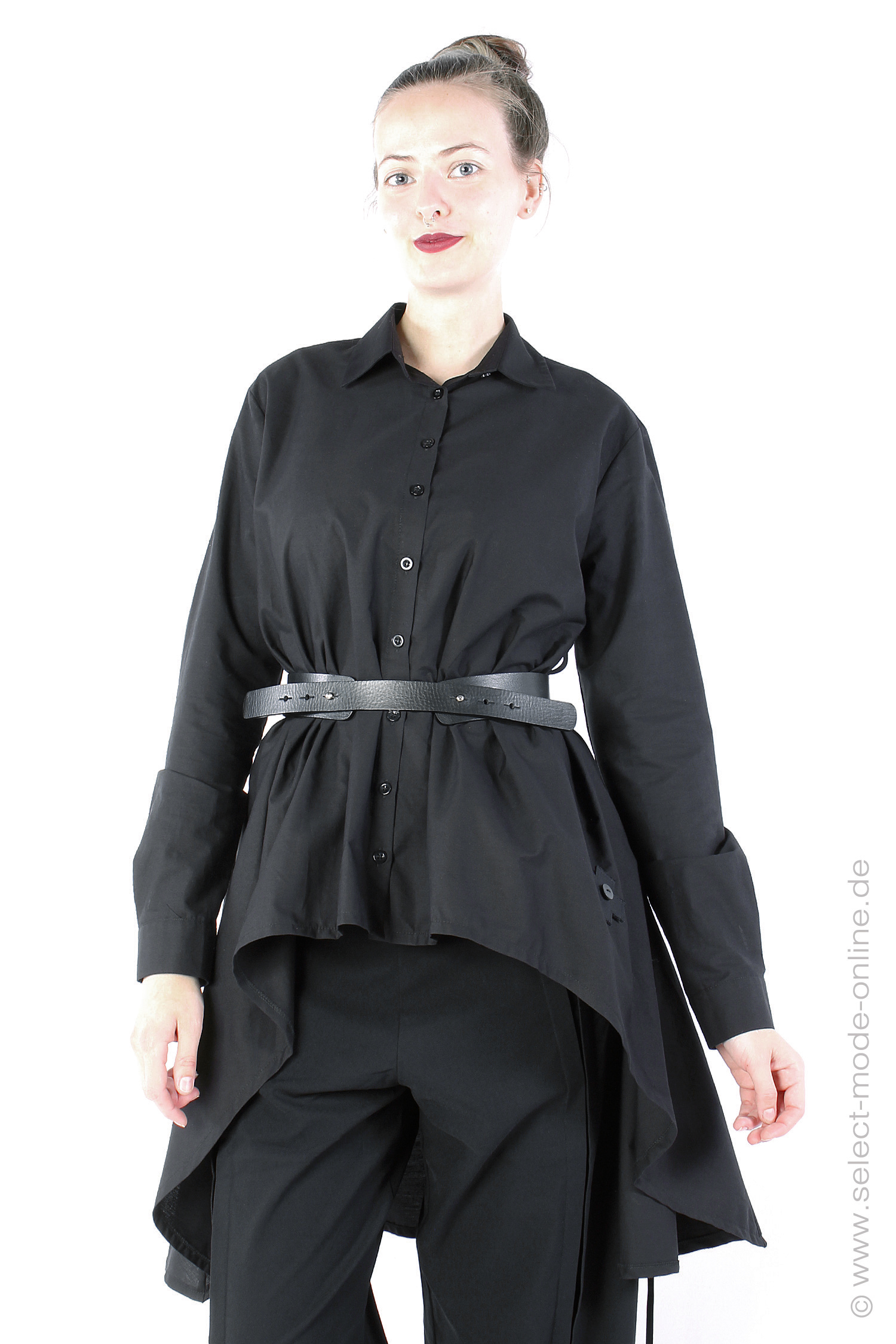 Leather belt - black - URBAN_4