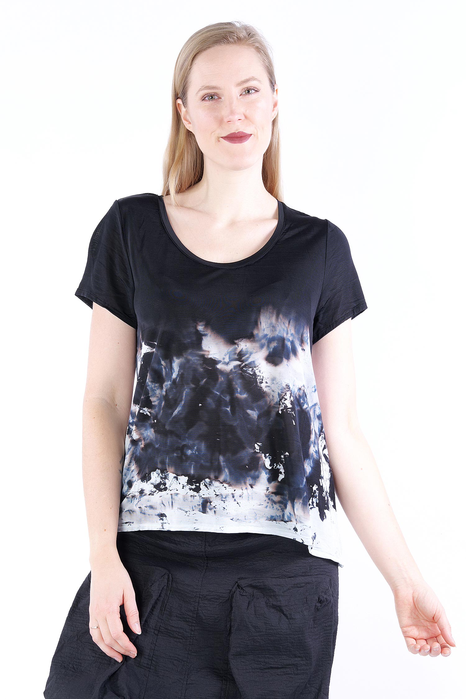 Hand dyed T-shirt - Pilz - Kuperrose