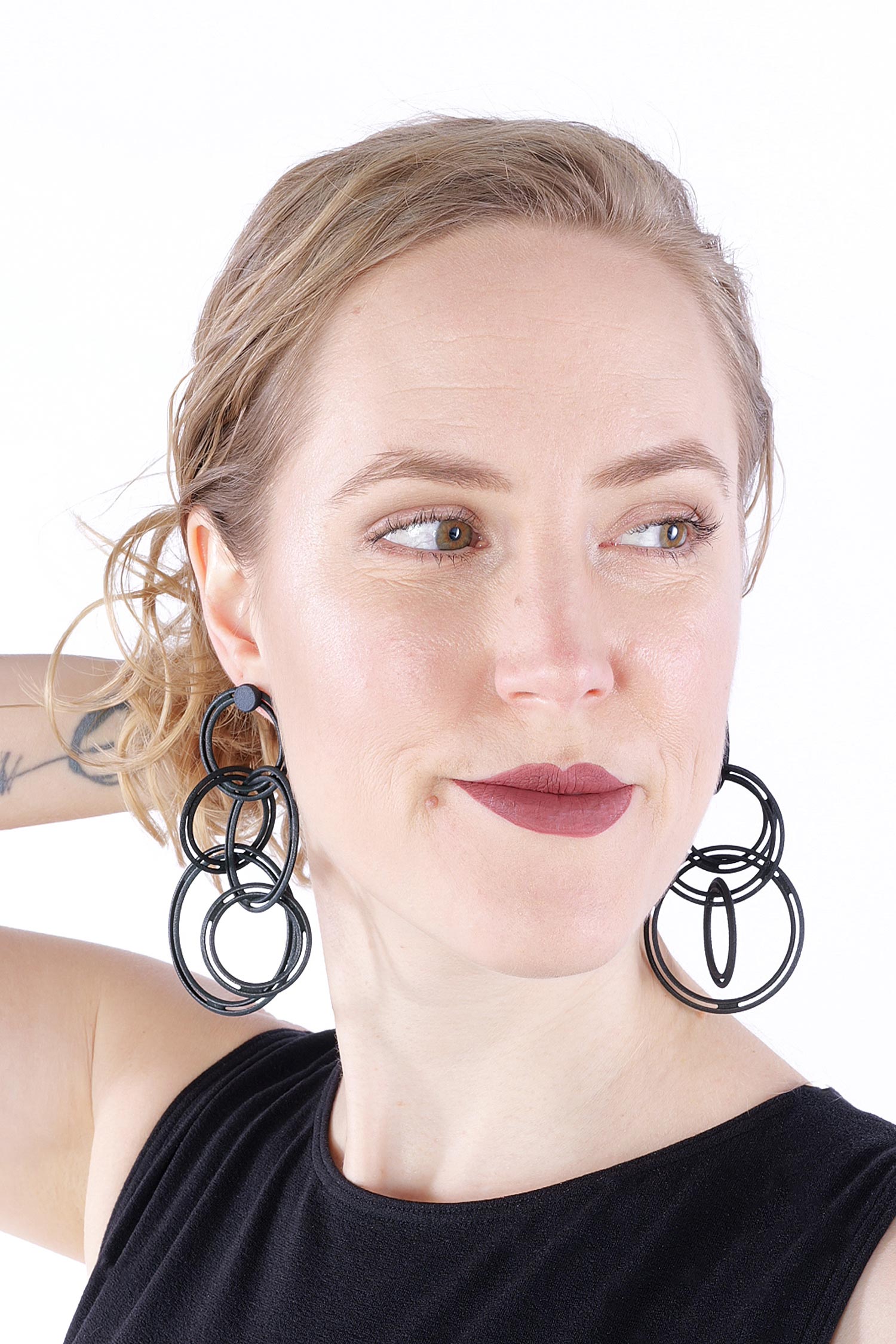 Decorative earrings - black - Deco Earrings