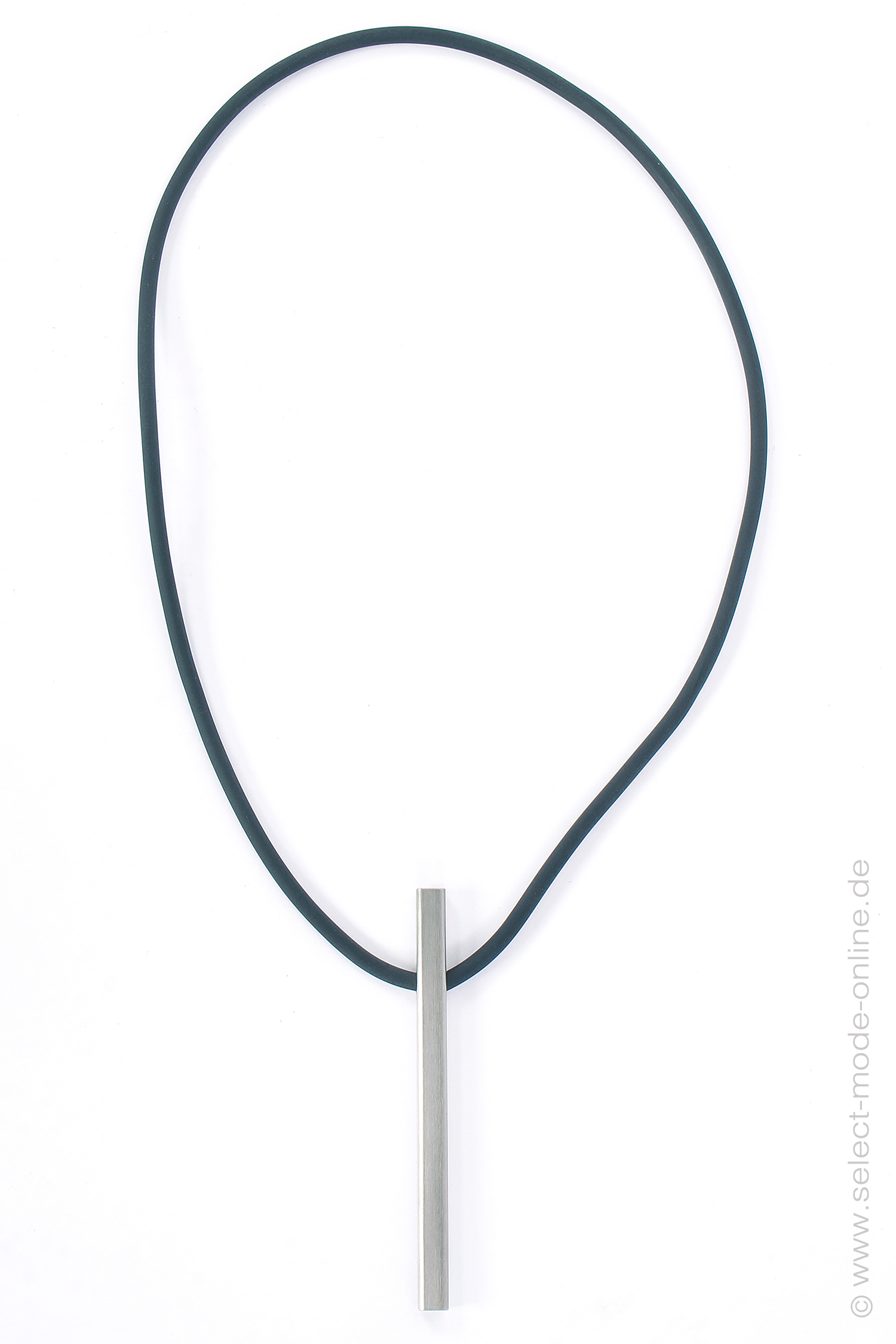 Edelstahl Halskette - schwarz - Rod