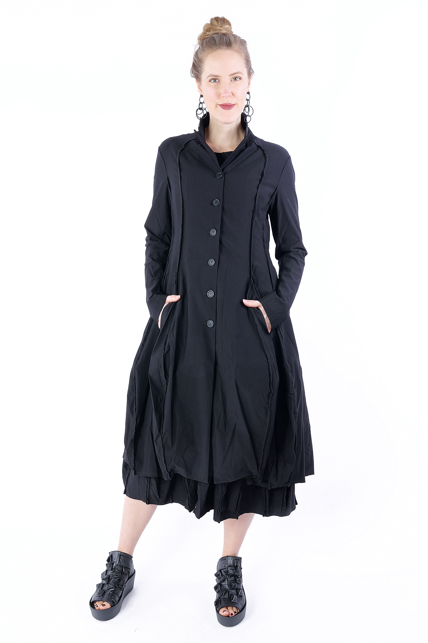 Stretch coat - 1253221212 - black