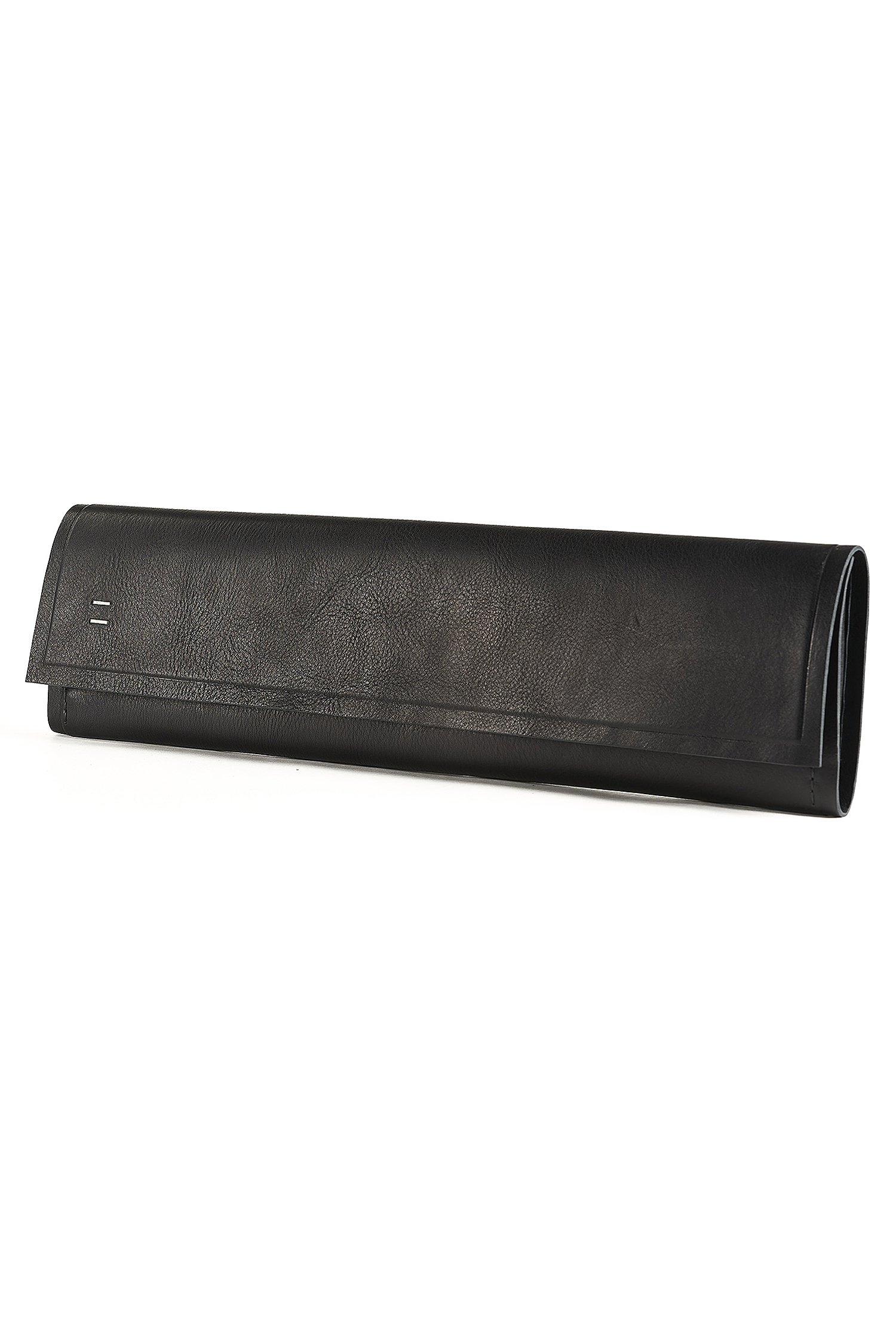 Long leather clutch - black - Beggy