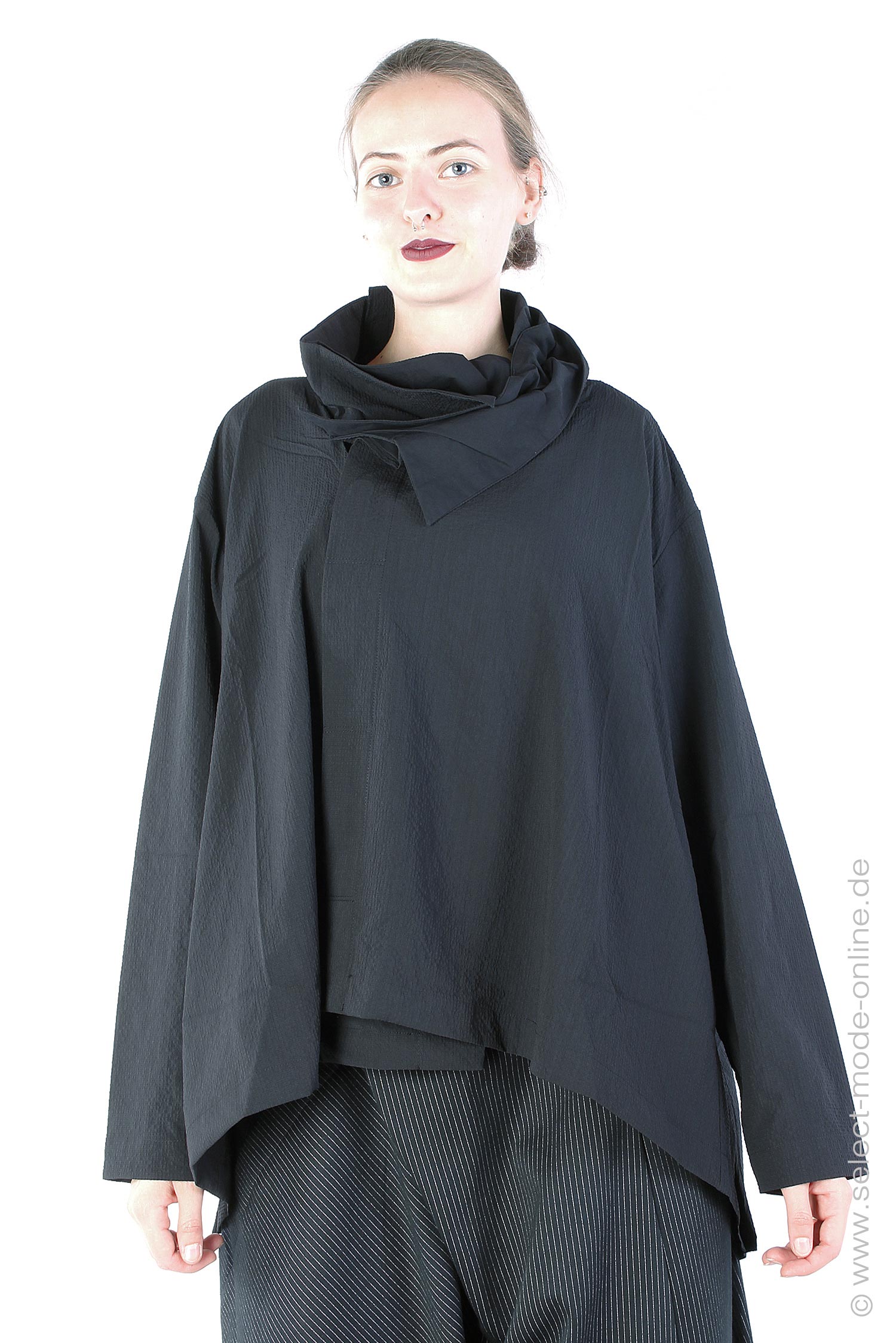 Oversize blouse - Black - 243605