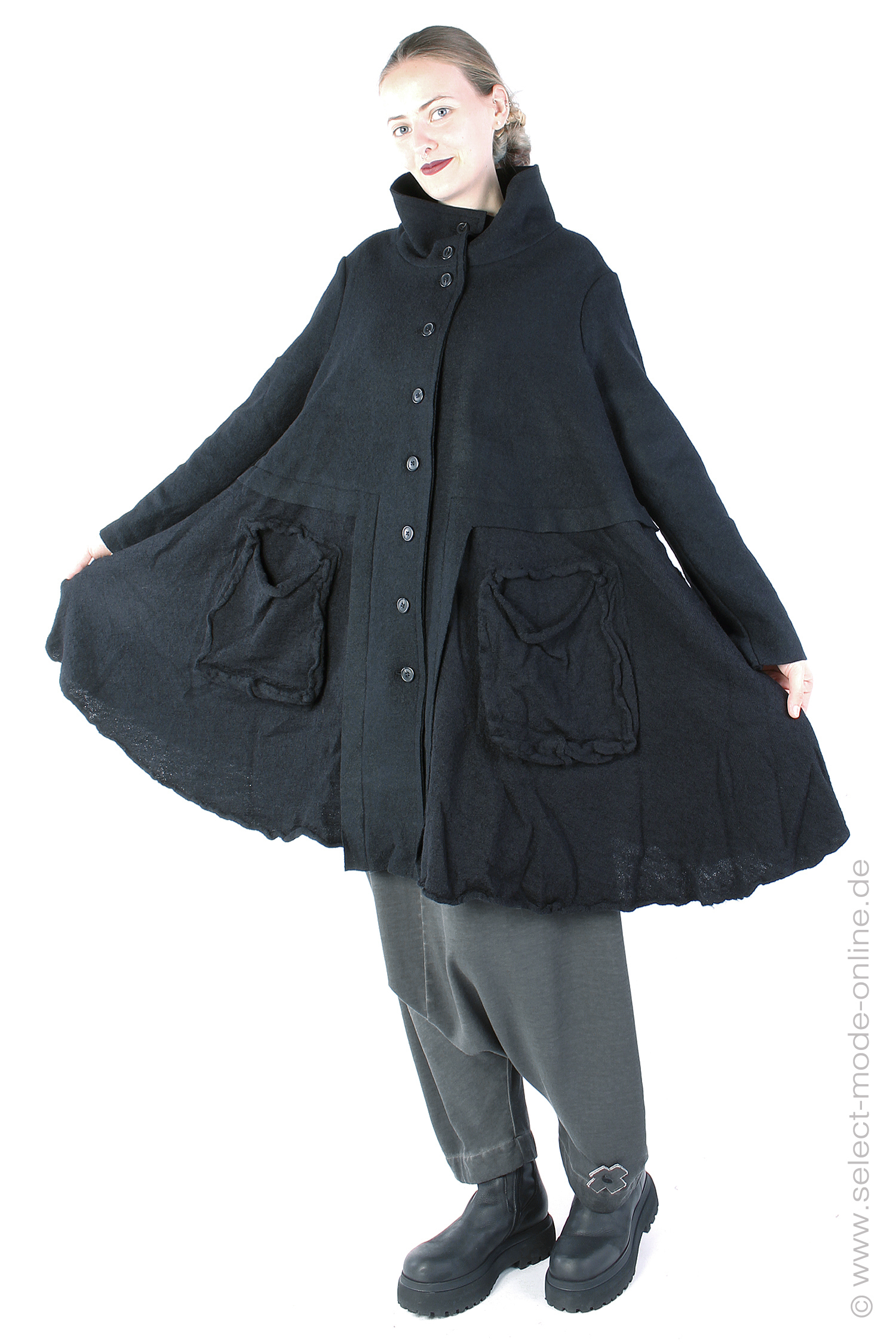 Virgin wool coat - Black - 2243881102