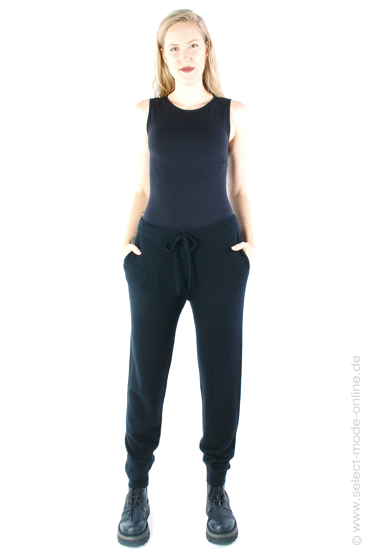 Cashmere pants - Black - 2029