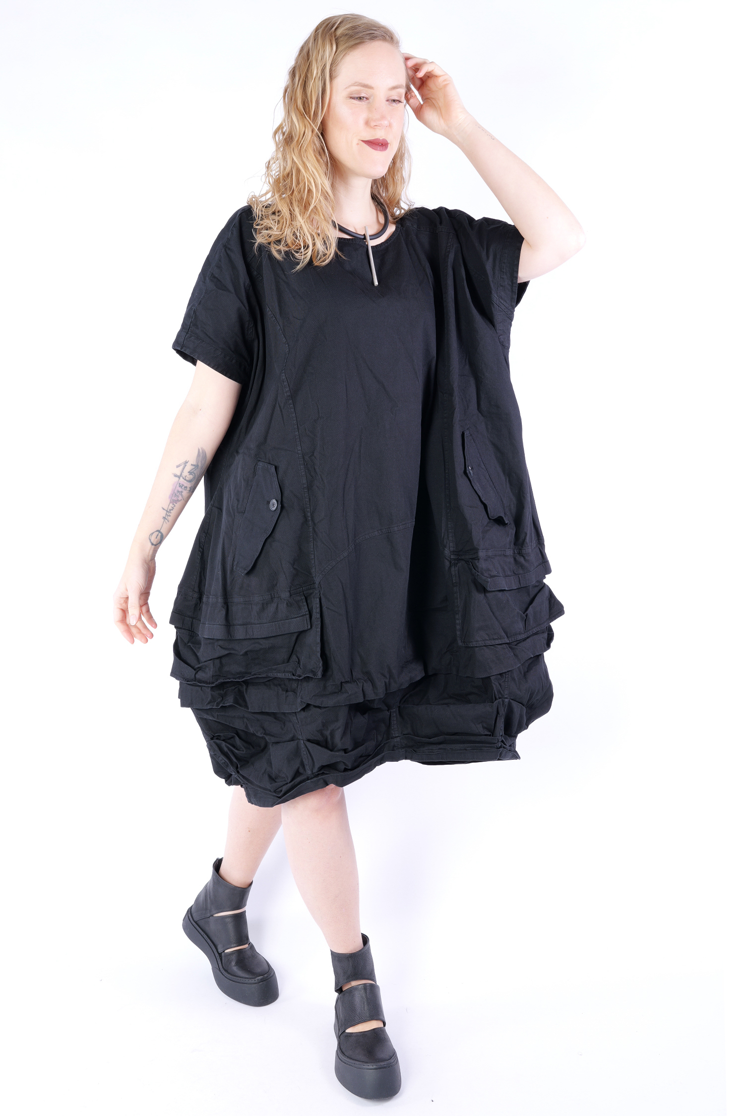 Oversize dress - black - 1252600911