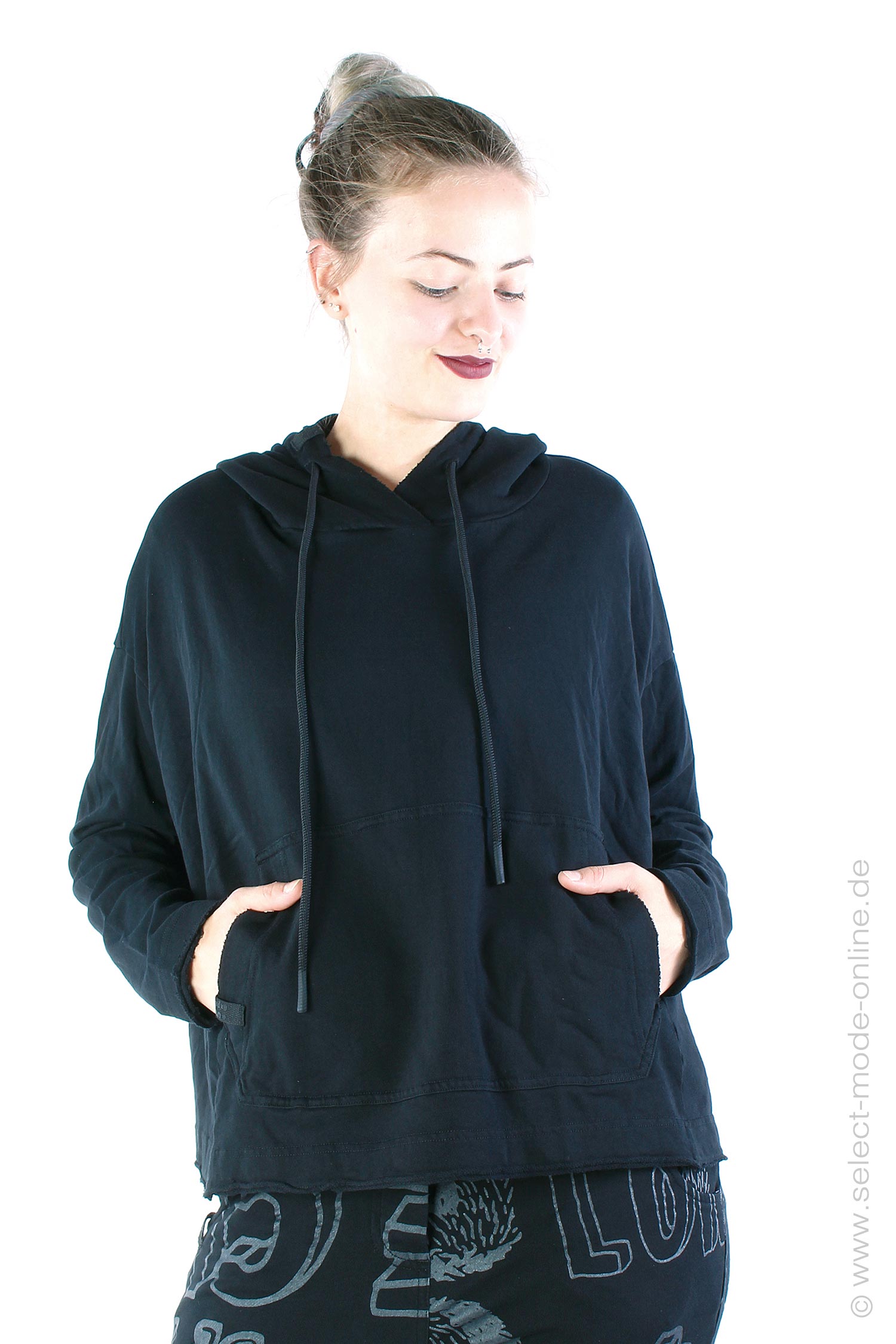 Sweat hoodie - Black - 2243290522