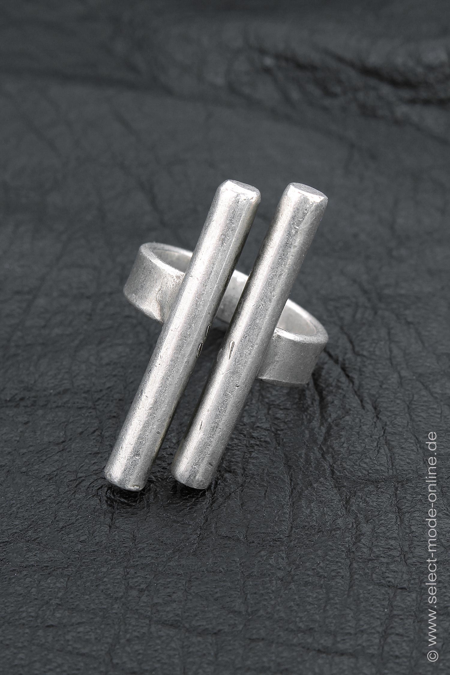 Silver ring - Double Line Ring