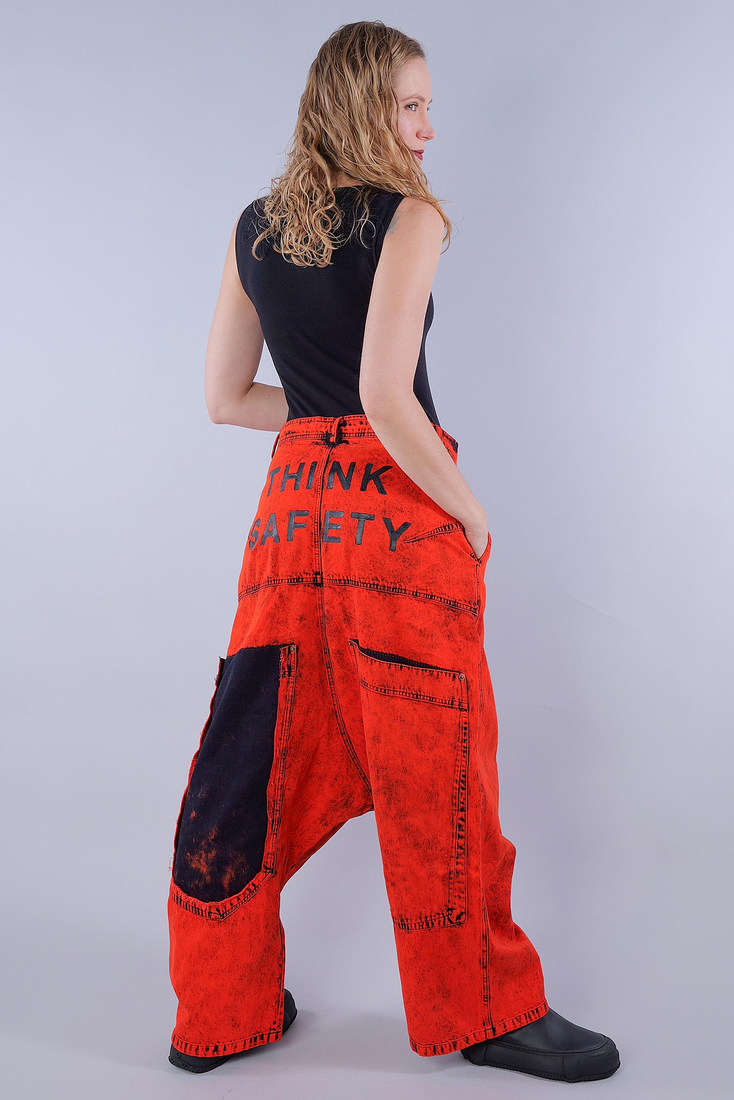 Denim pants - mandarine dye - 1252030115