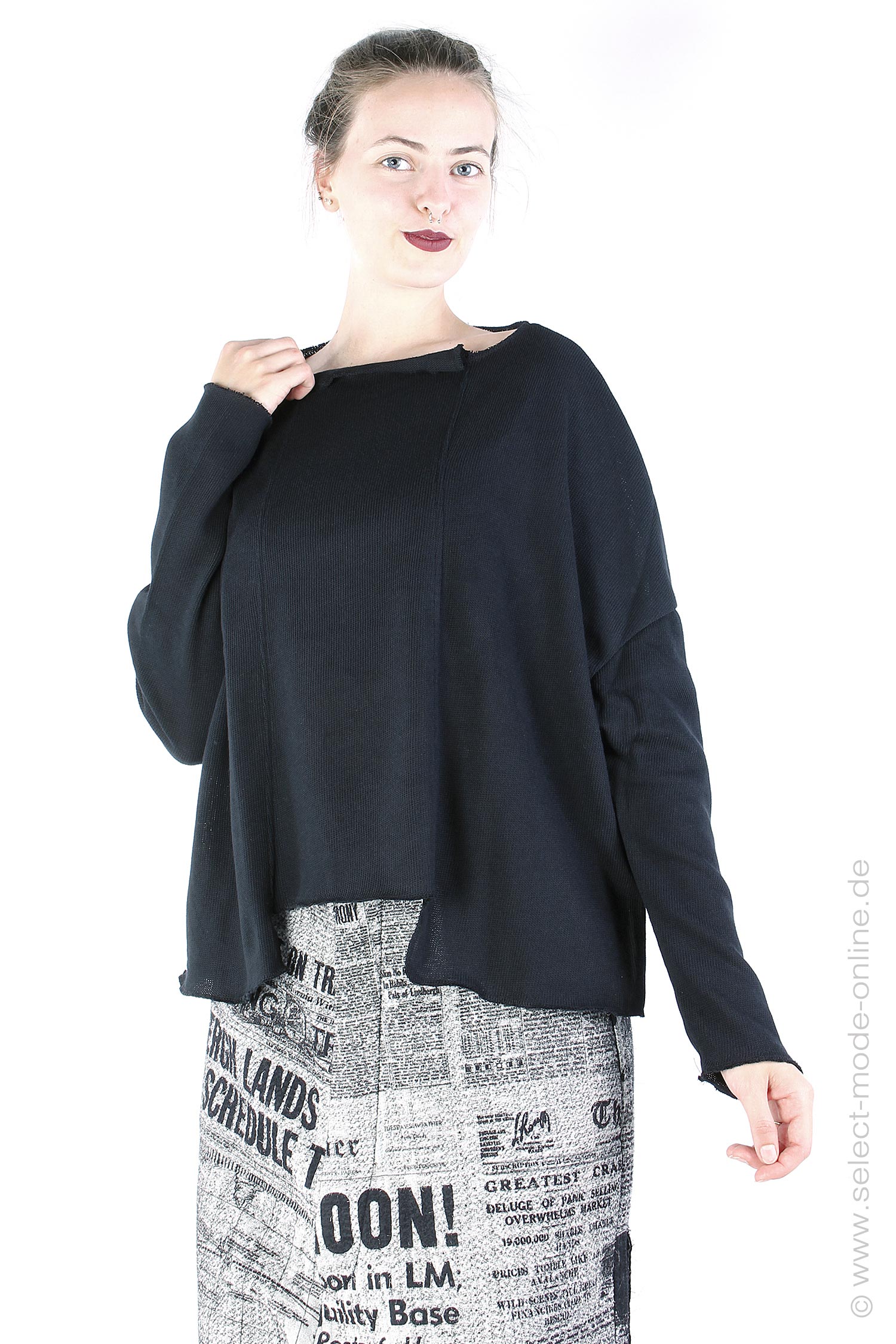 Oversize pullover - Black - SA-2103