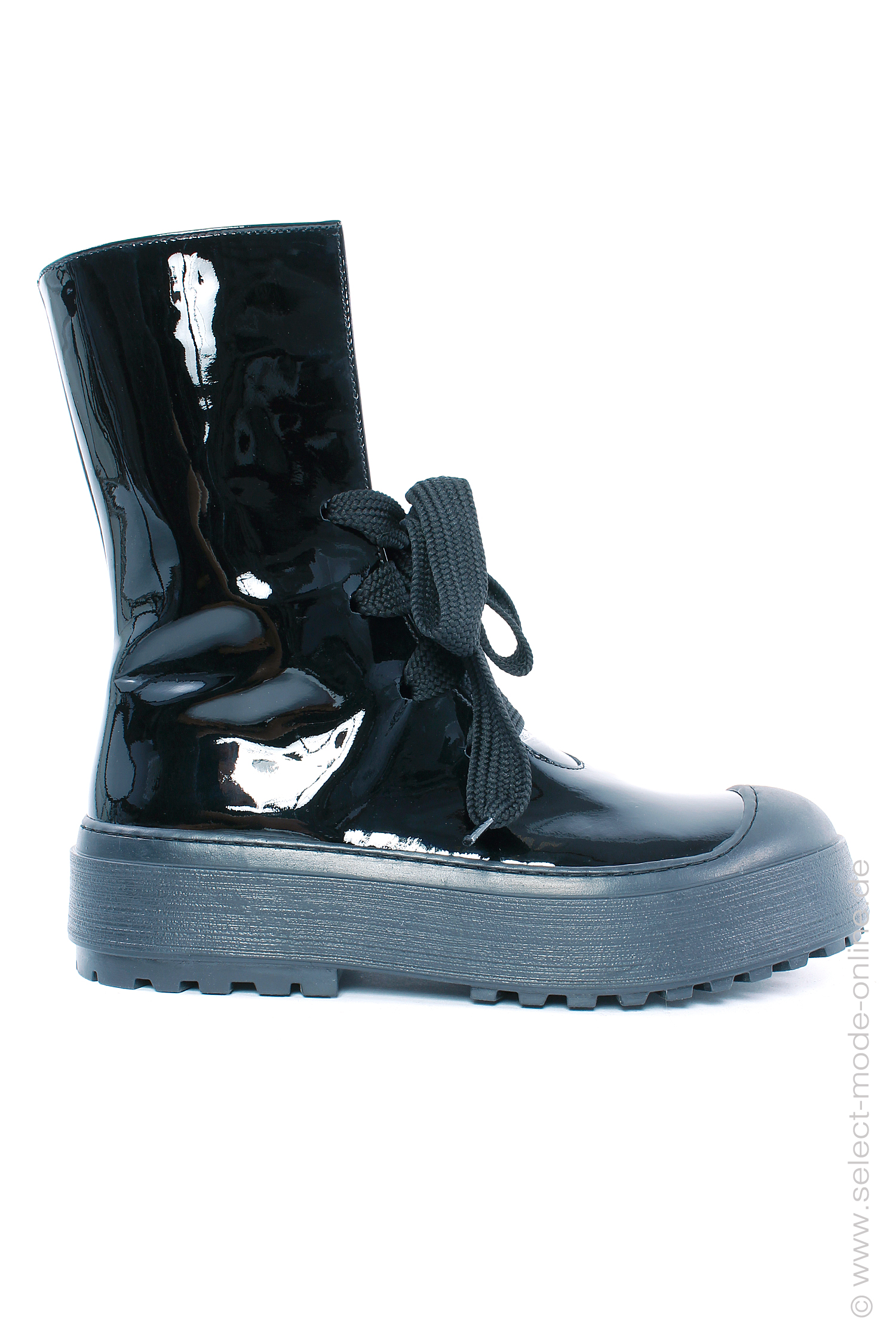 Patent leather boots - Black - SA6641