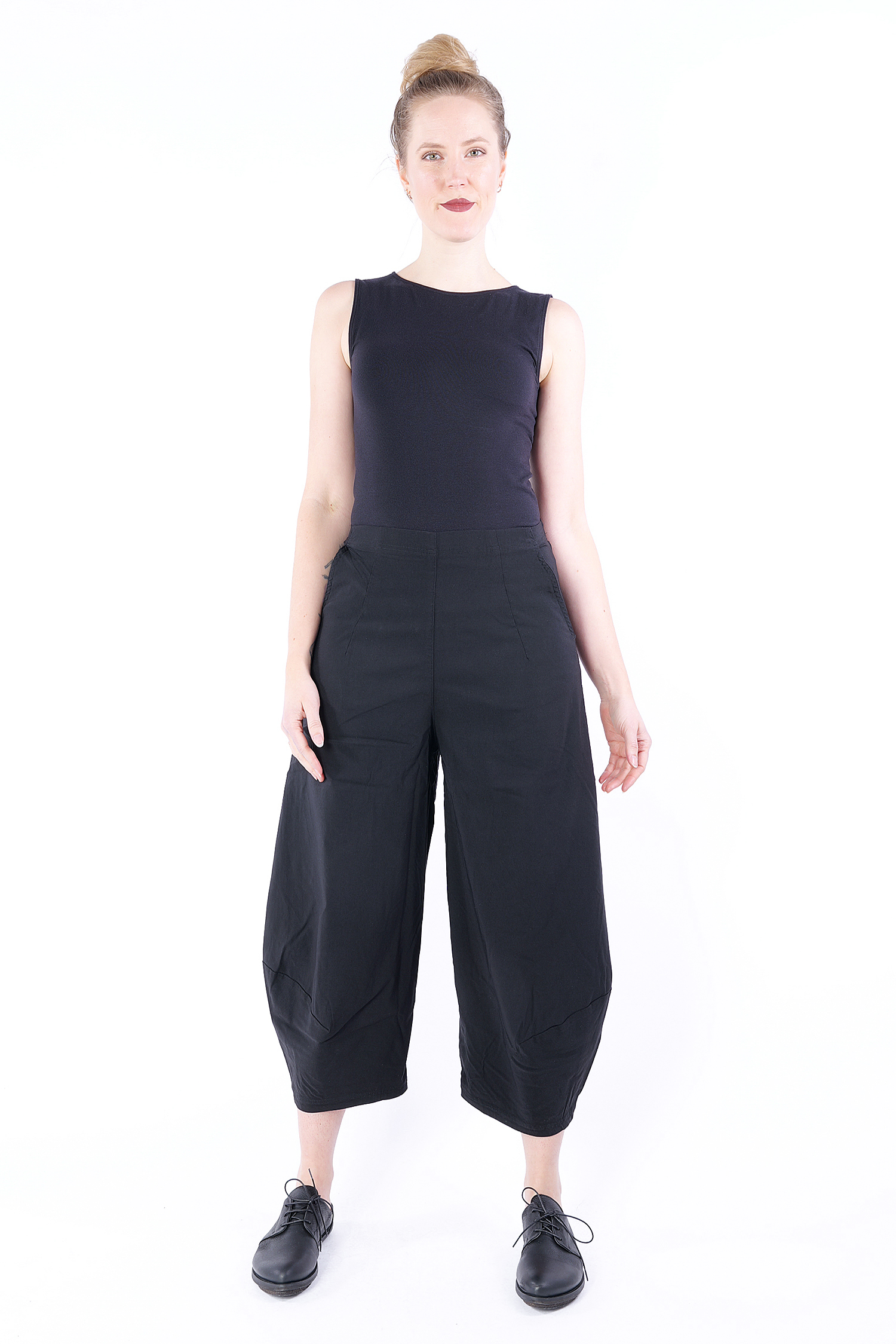 Tulip stretch pants - 1253440136 - black