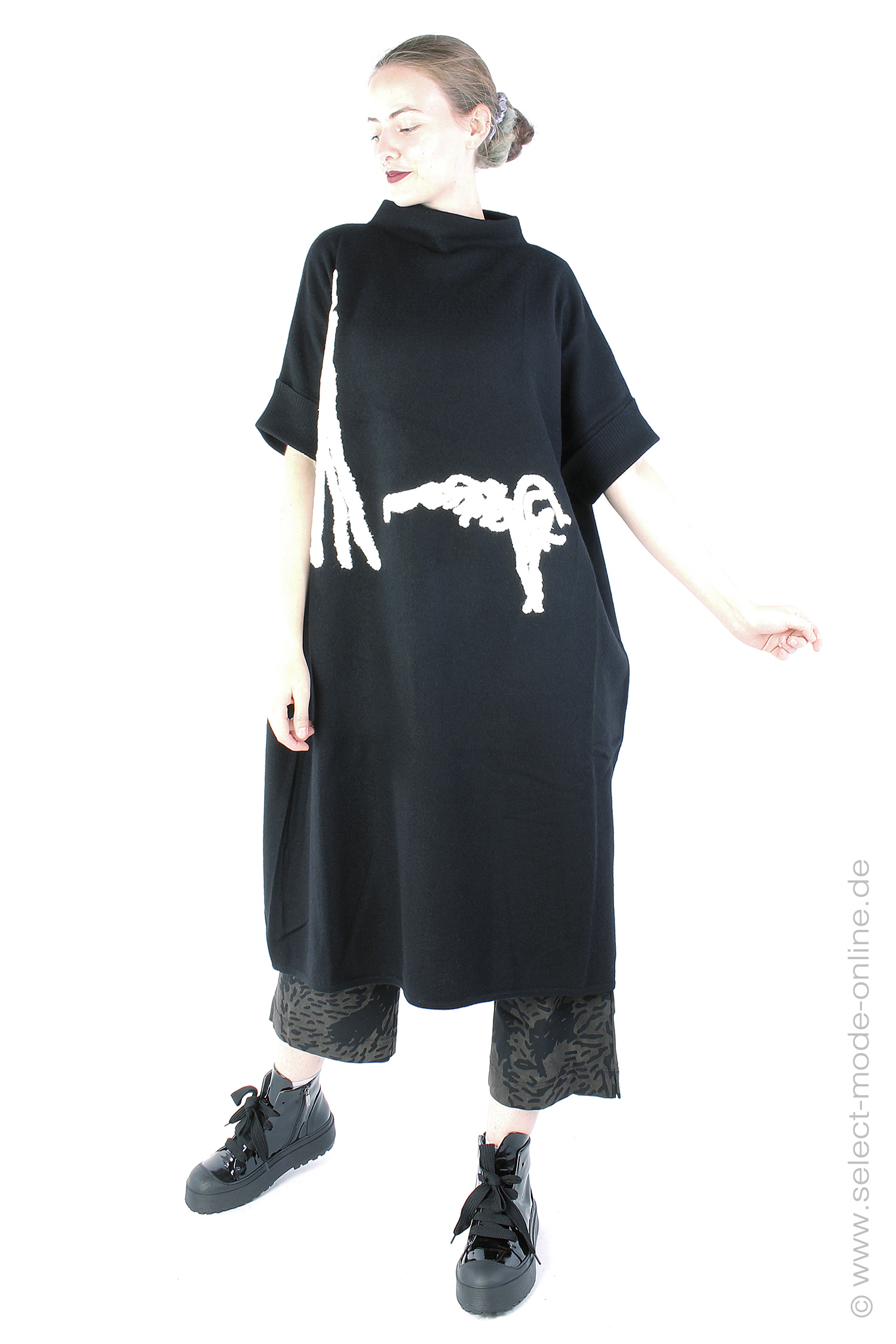 Oversize dress - Black - 243318