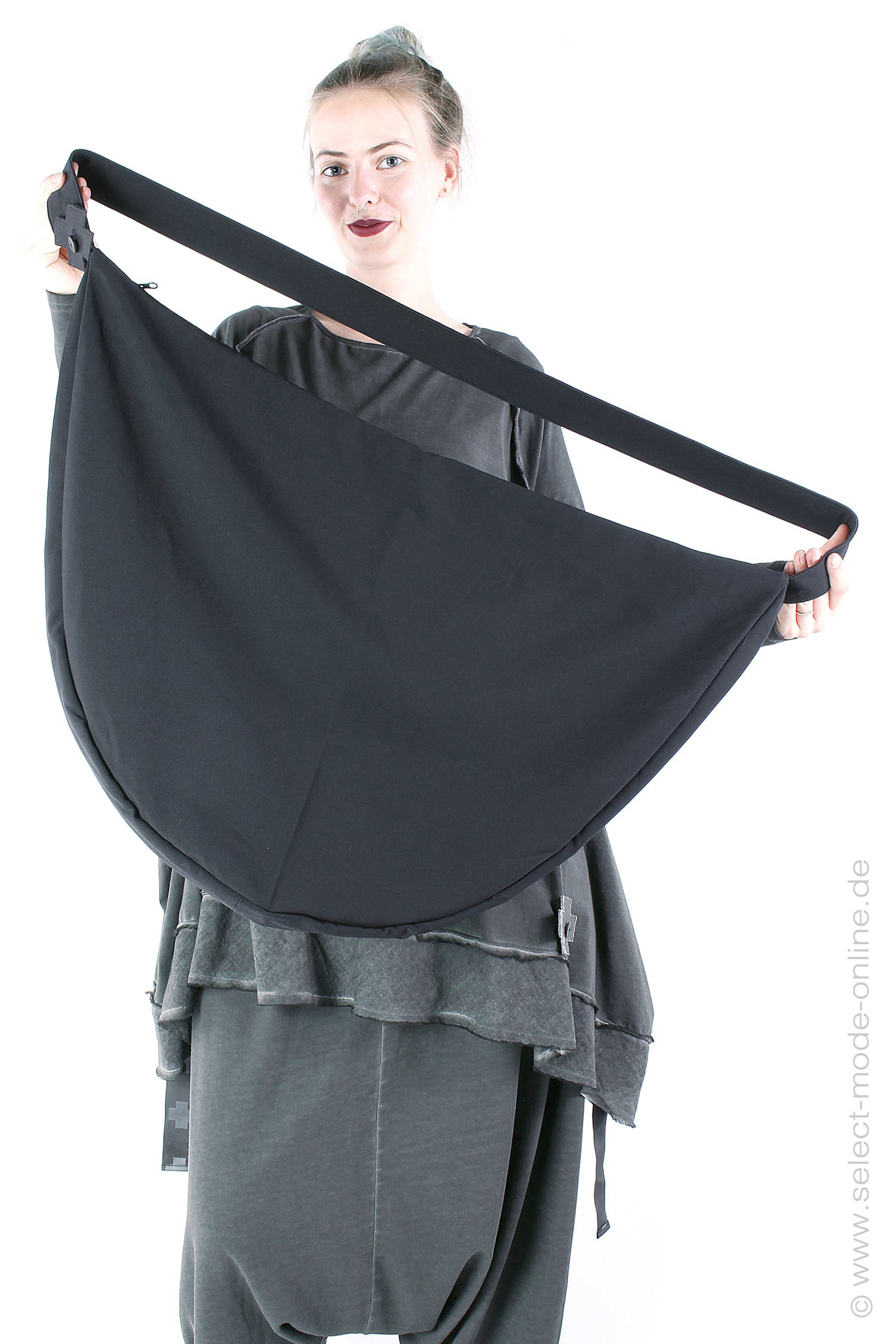 Big light shoulder bag - Black - 6008