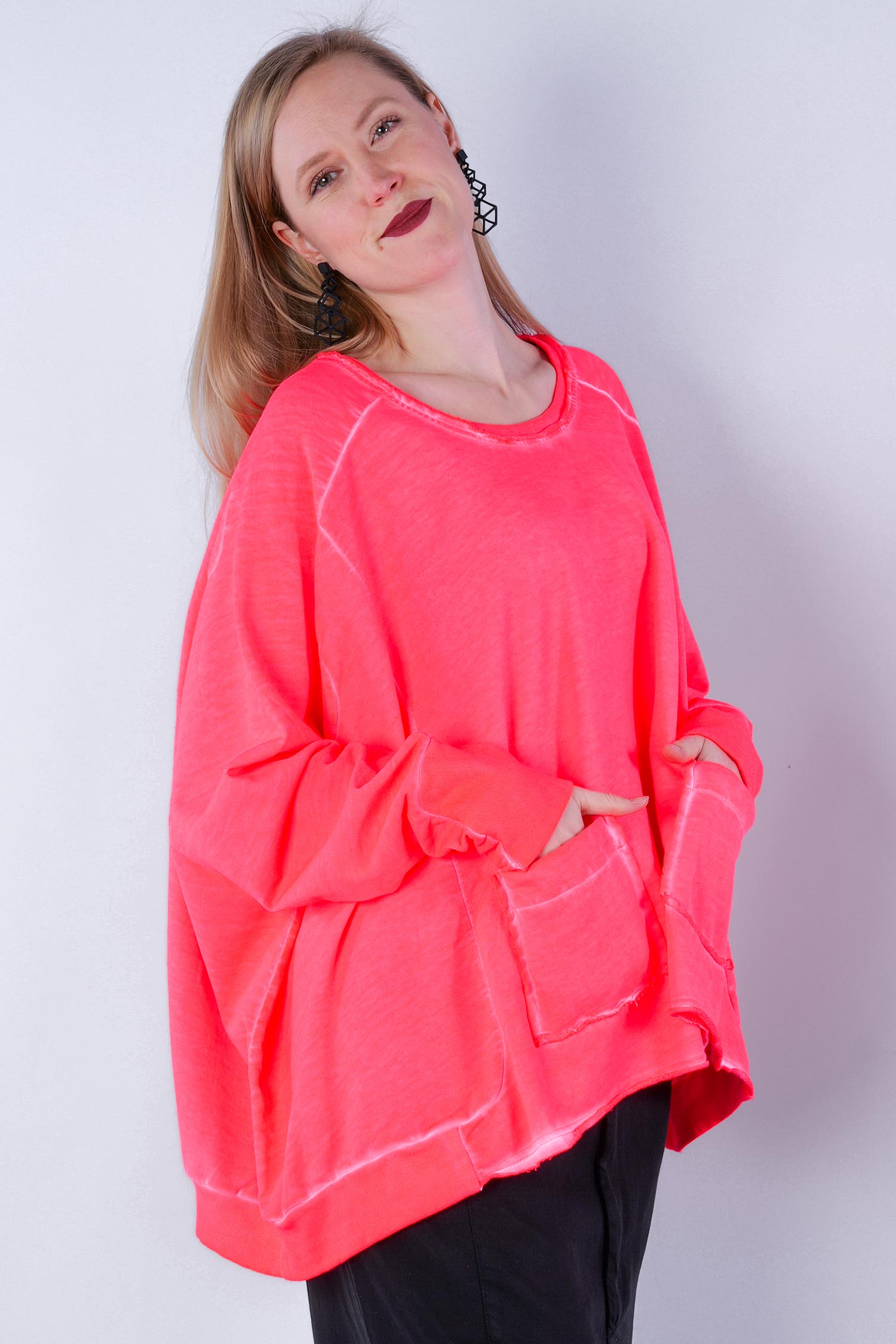 Oversize sweater - Coral - 2009