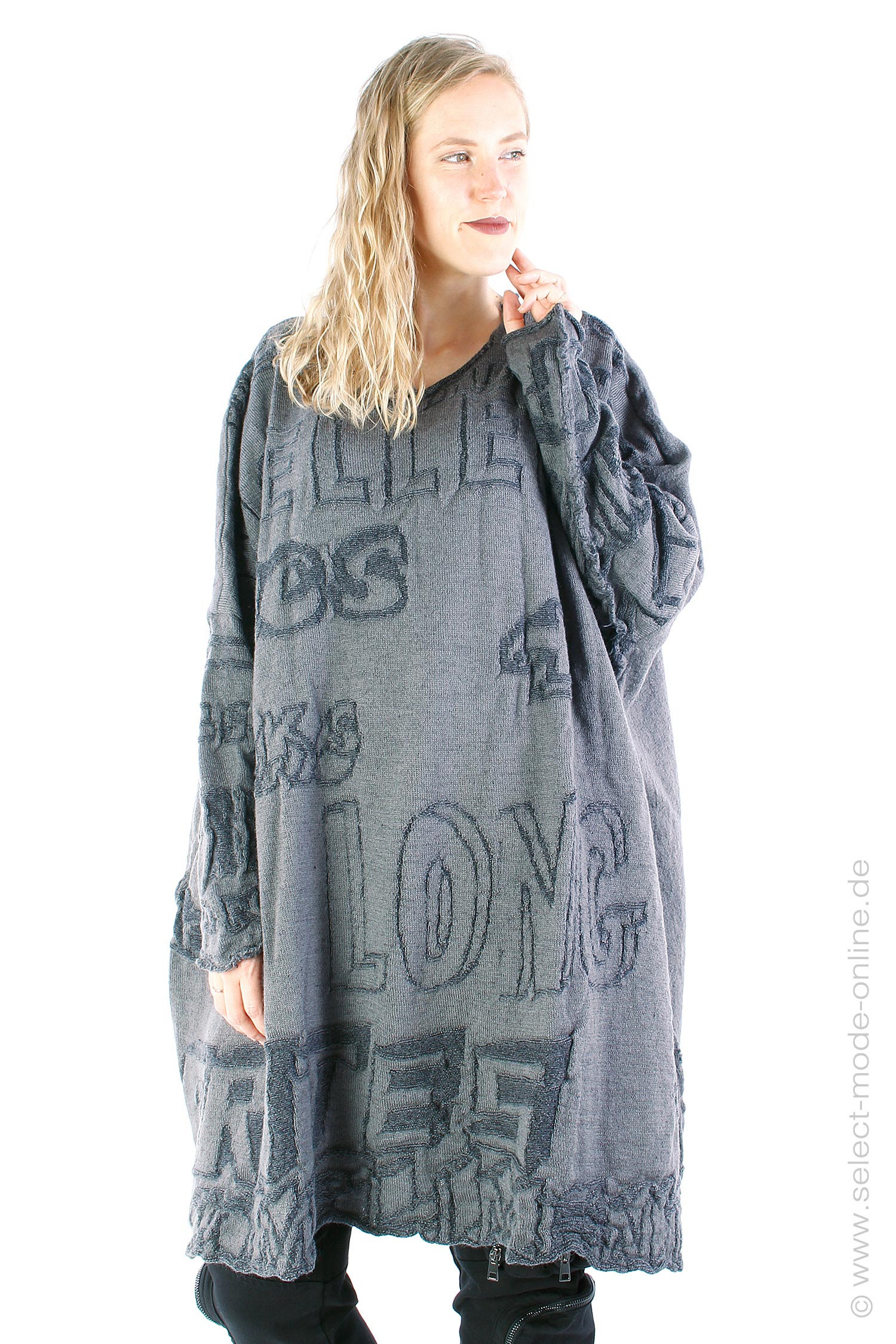 Virgin wool tunic - Rock jacquard - 2243897003