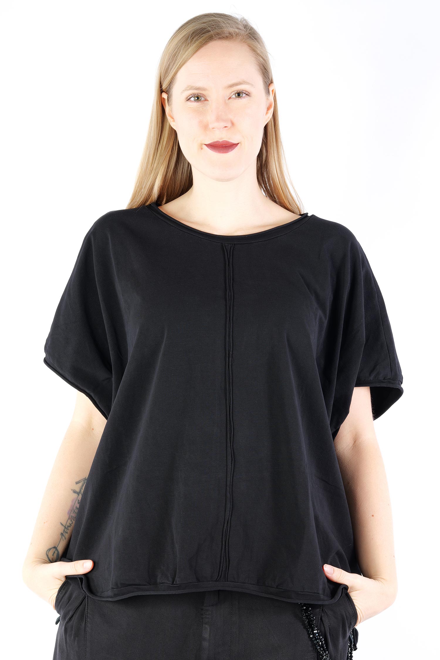 Oversize T-Shirt - Schwarz - Hautlift