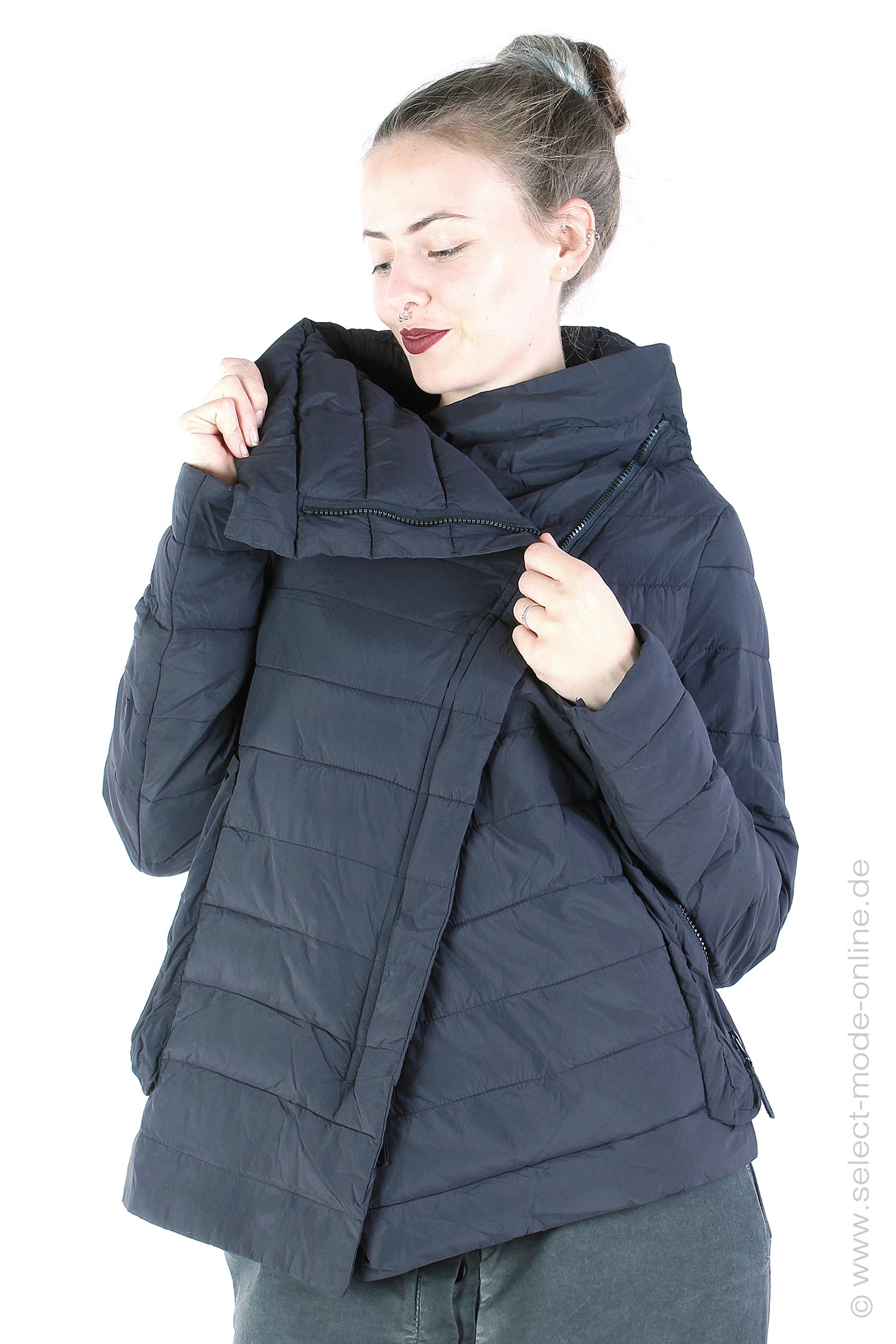 Steppjacke - Schwarz - 2243231109