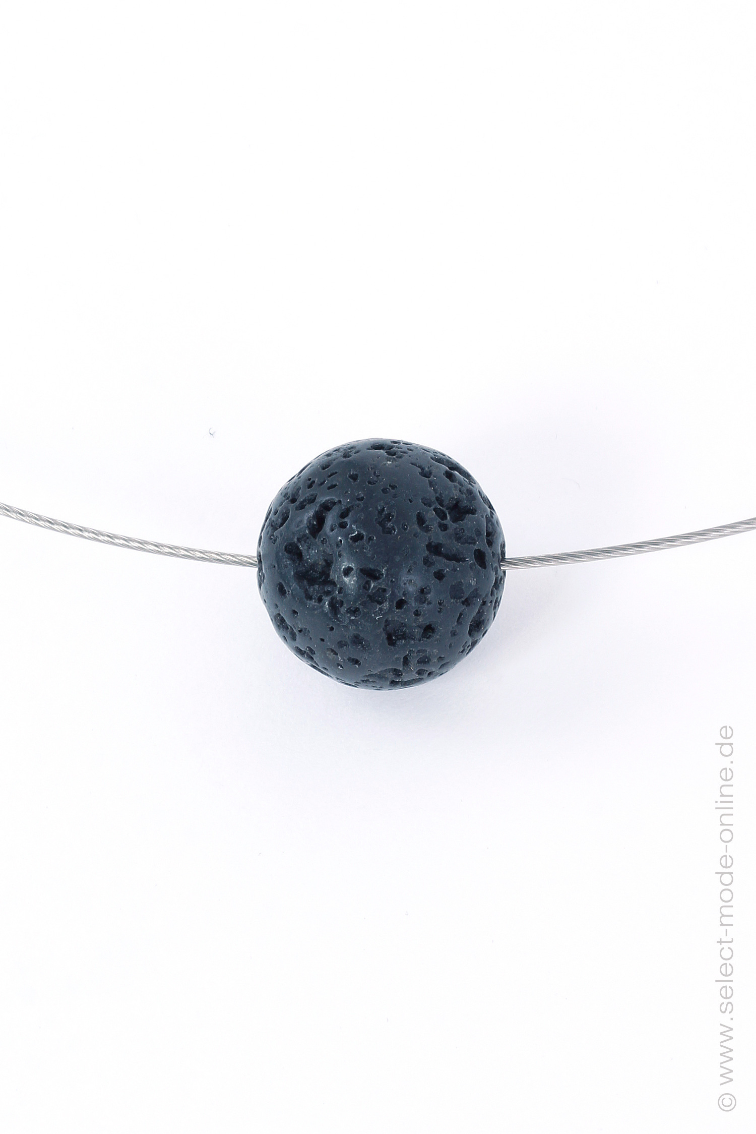 Necklace with lava rock