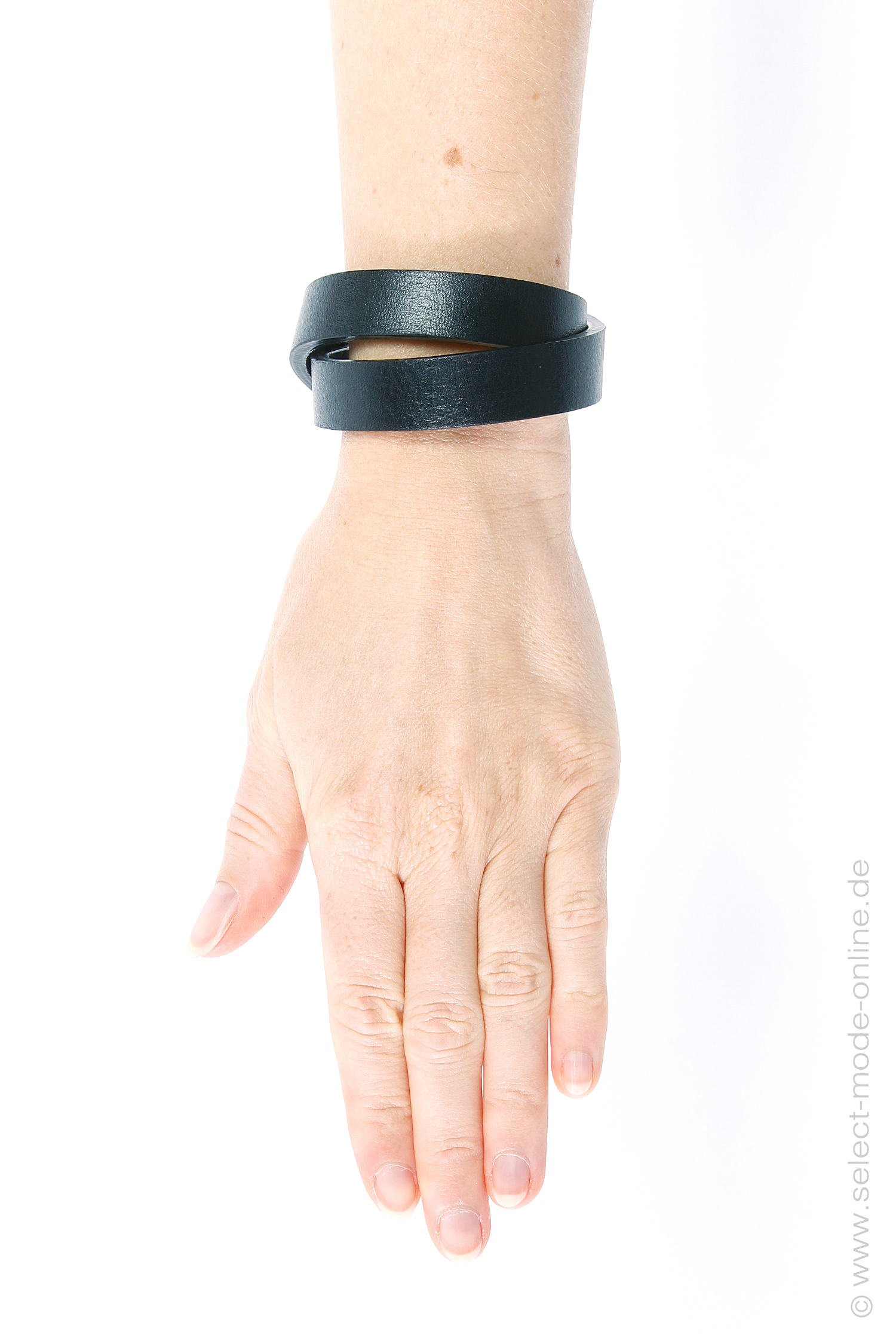 Leder Armband - Fearless1 Cuff - Schwarz