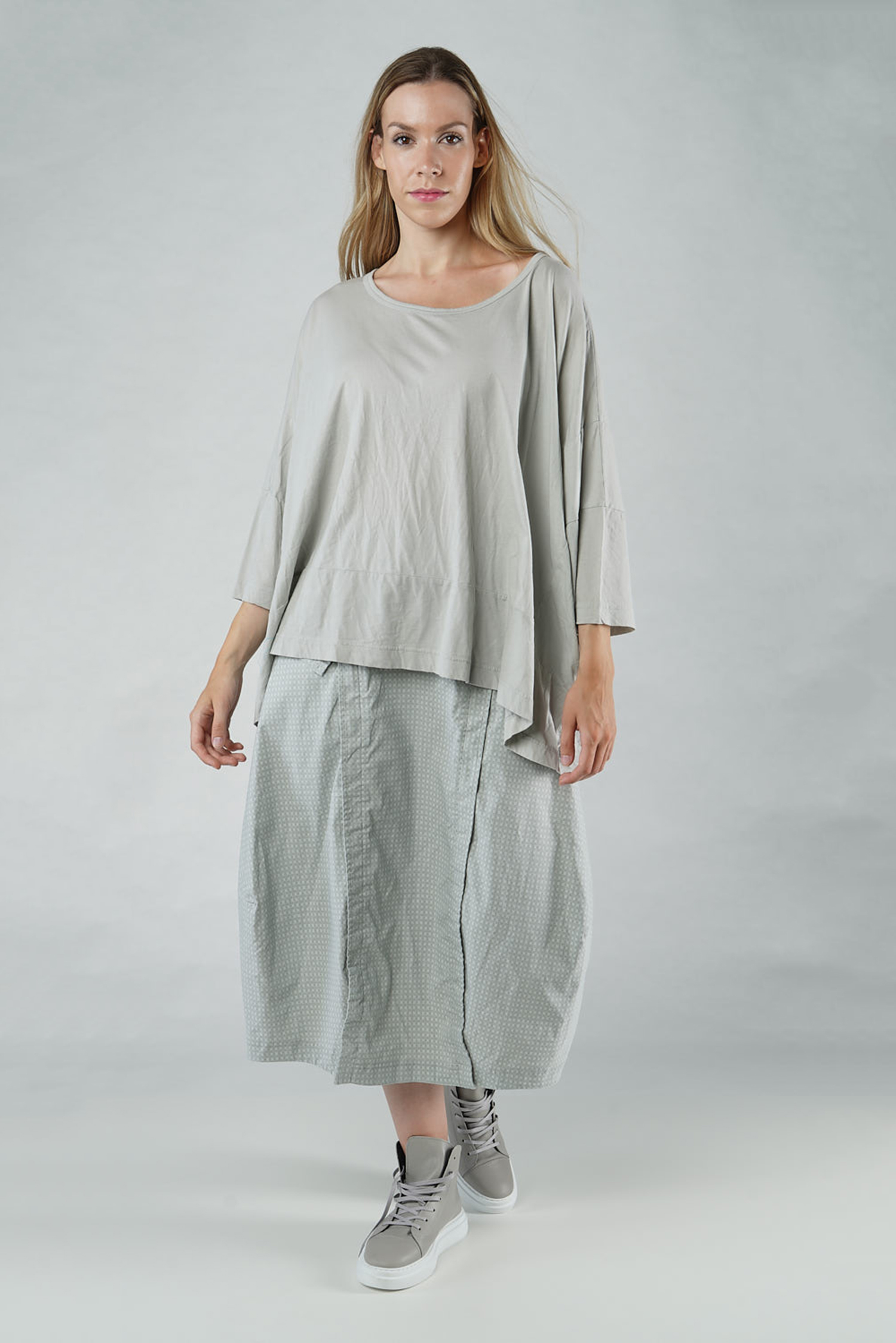 Oversize T-shirt - 1253370528 - grey