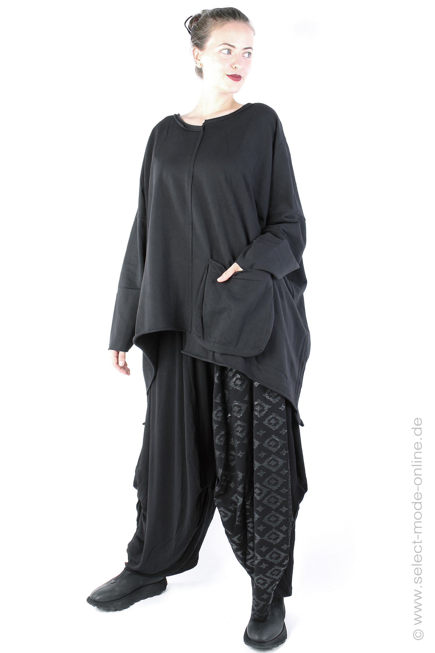 Oversize Sweatpullover - 23508 - Schwarz