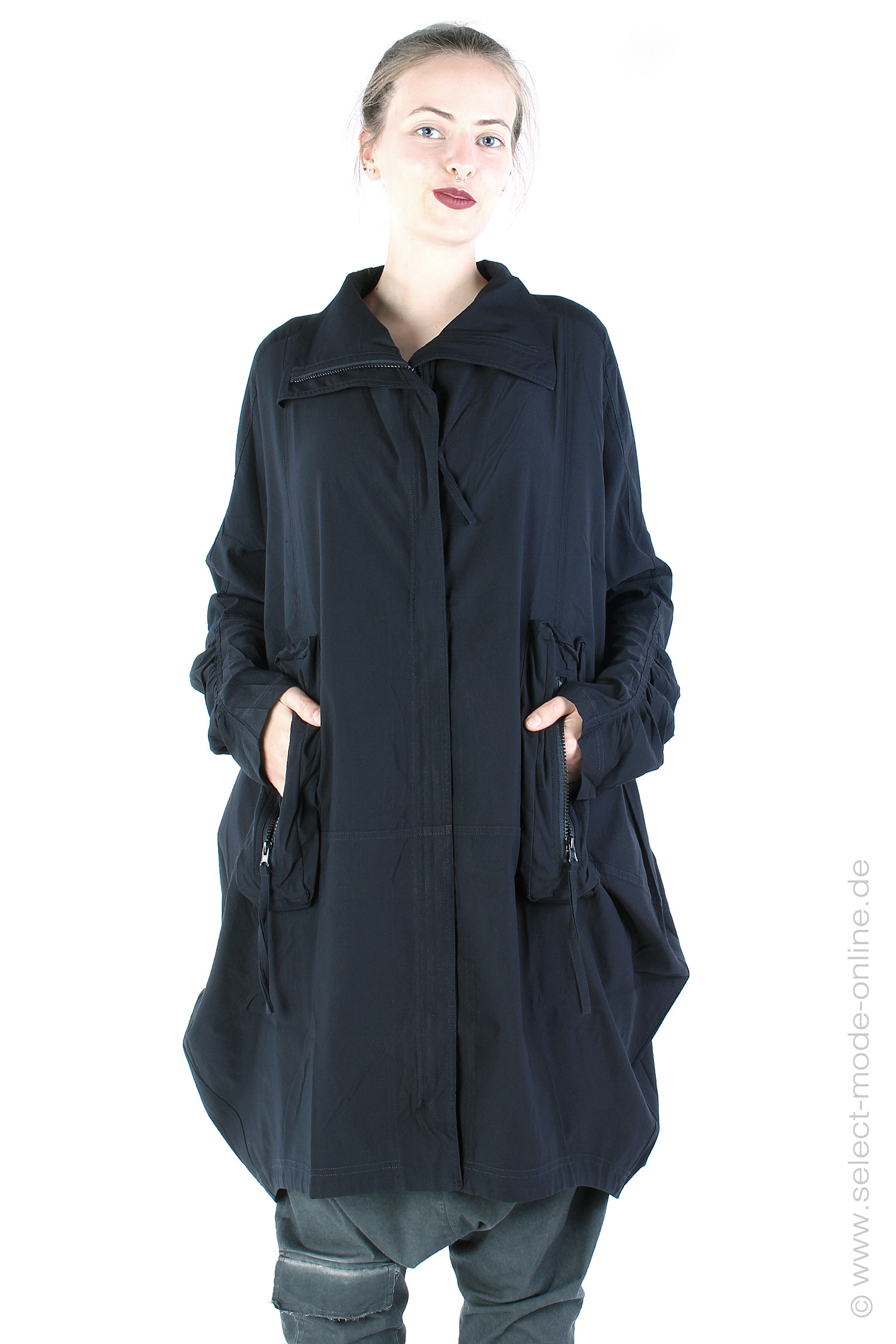 Tulip stretch coat - Black - 2243221207