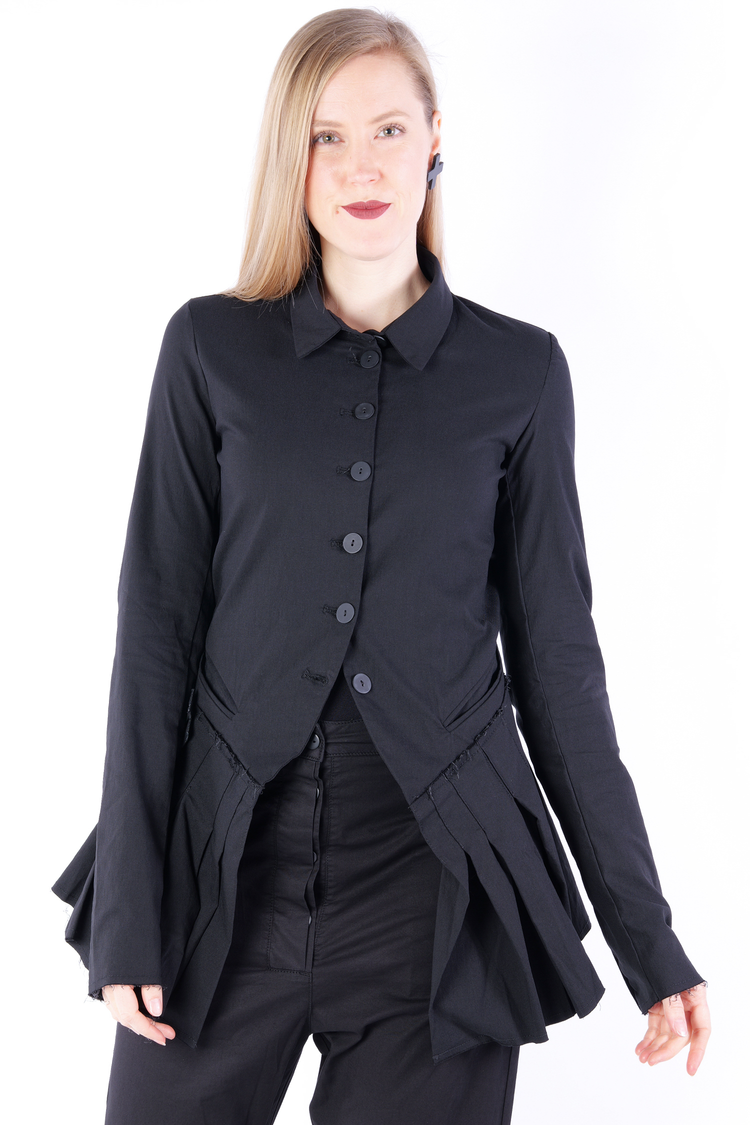 Stretch jacket - Black - 8017