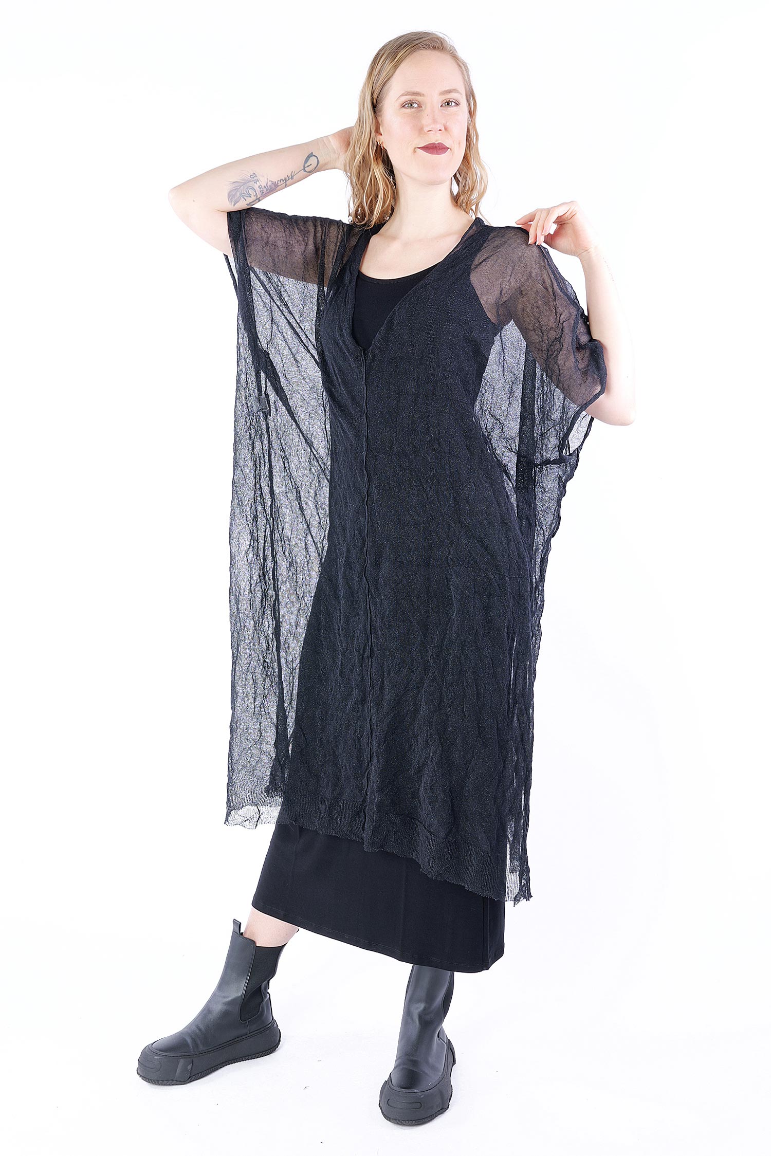 Glitter tunic - Black - V25.3812